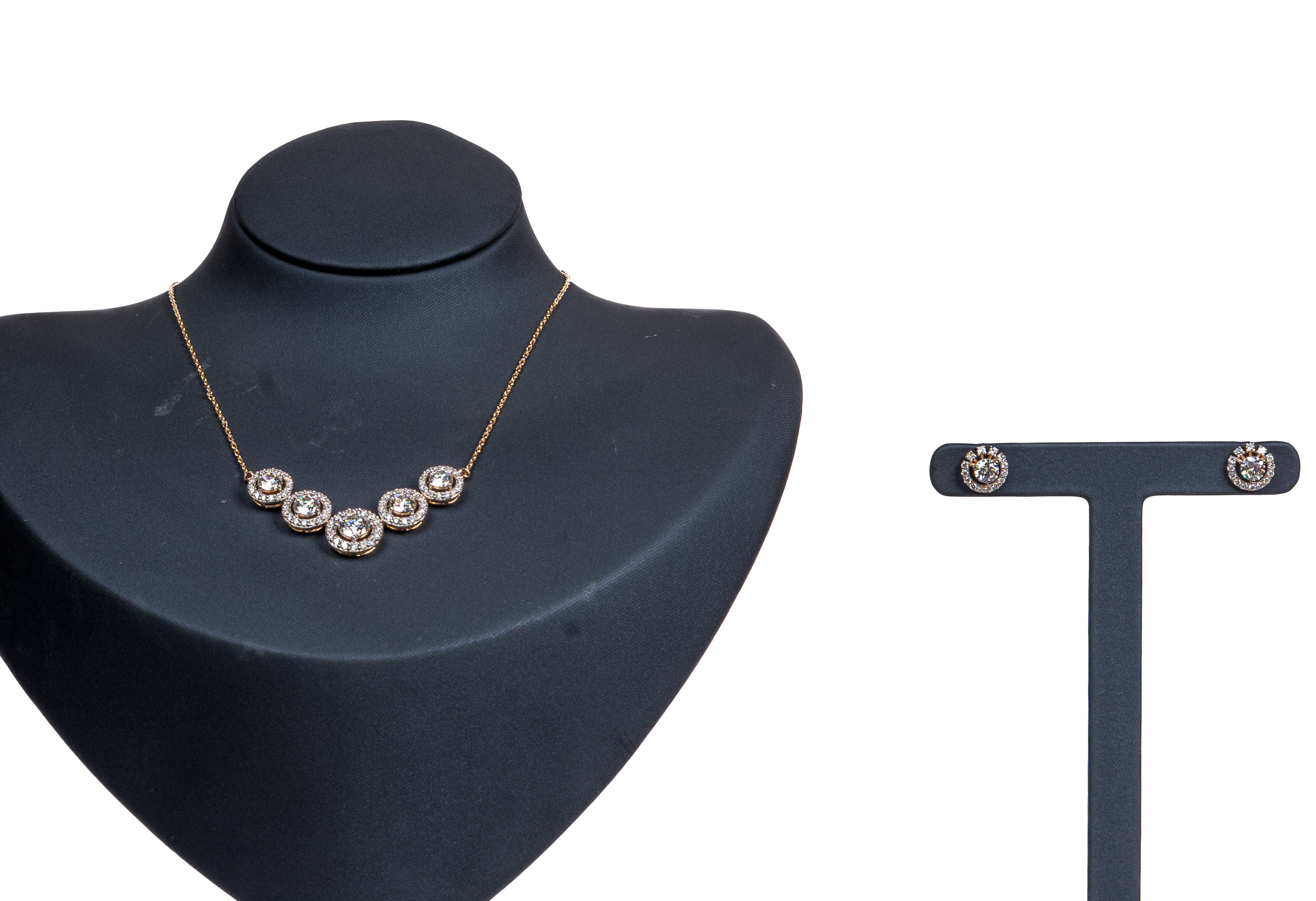 Celestial Halo Crystal Necklace Set