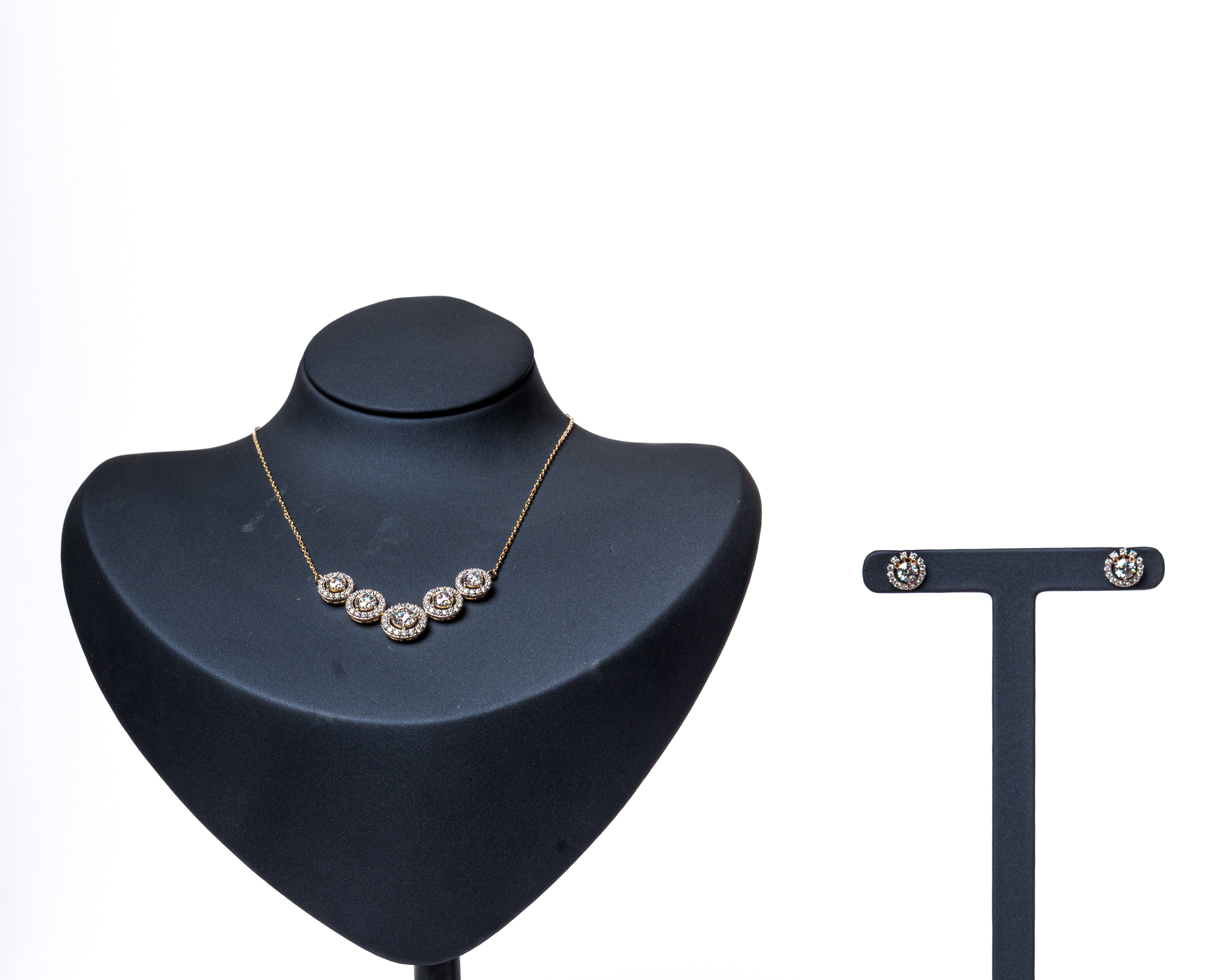 Celestial Halo Crystal Necklace Set