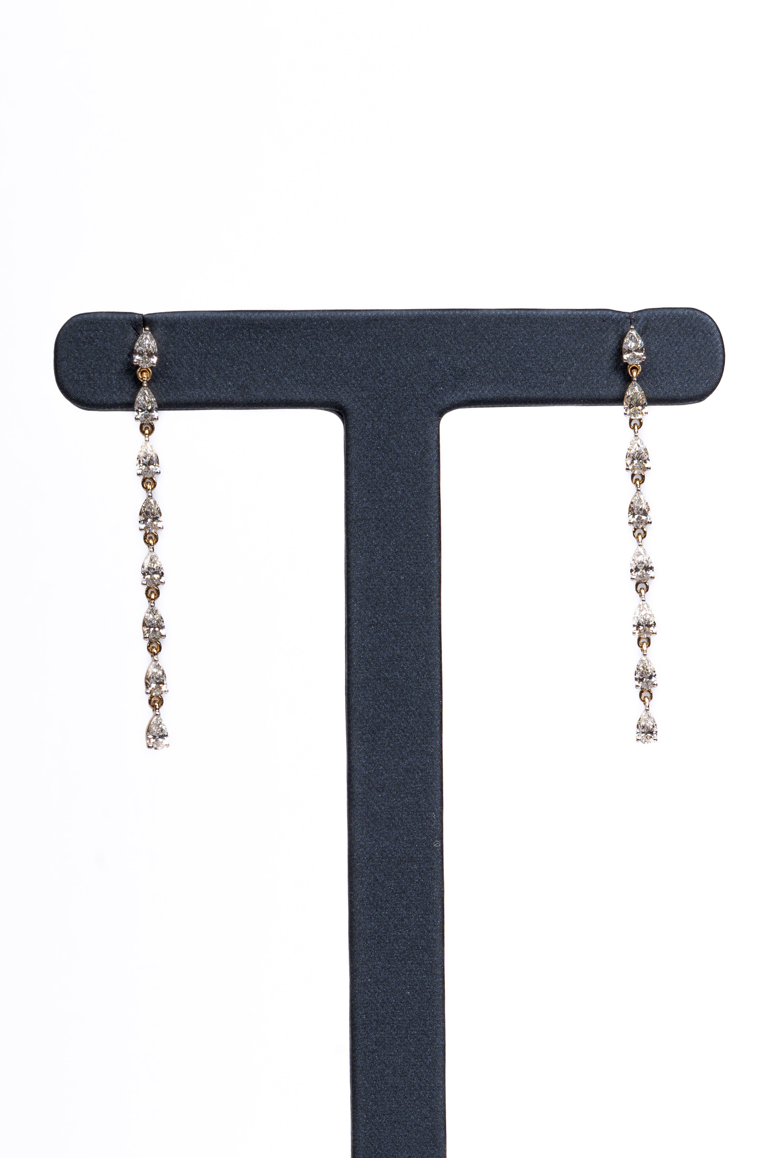 Elara Teardrop Necklace & Linear Drop Earrings Set