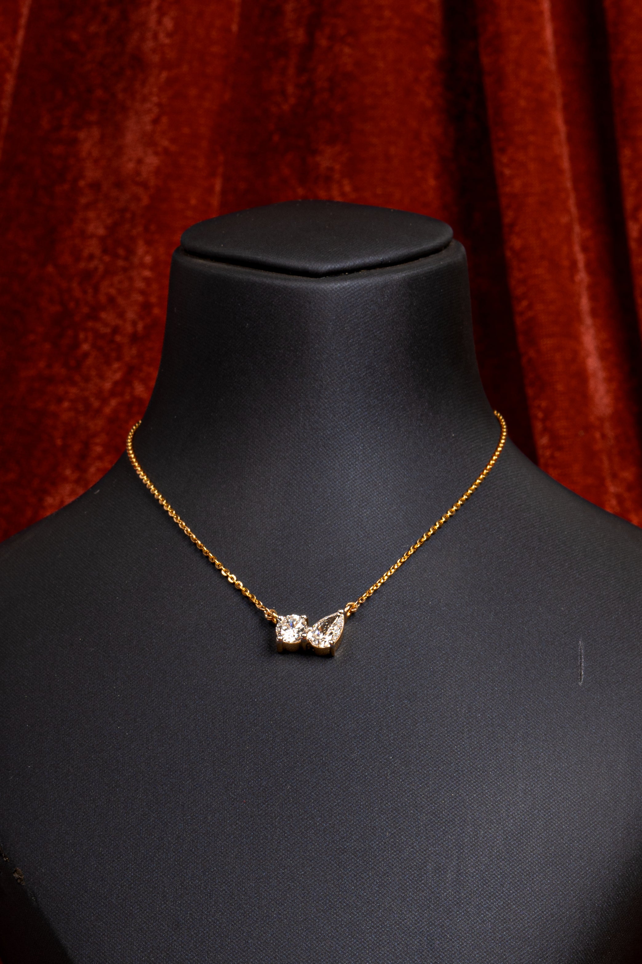 Aveline Duo Charm Necklace & Earrings Set