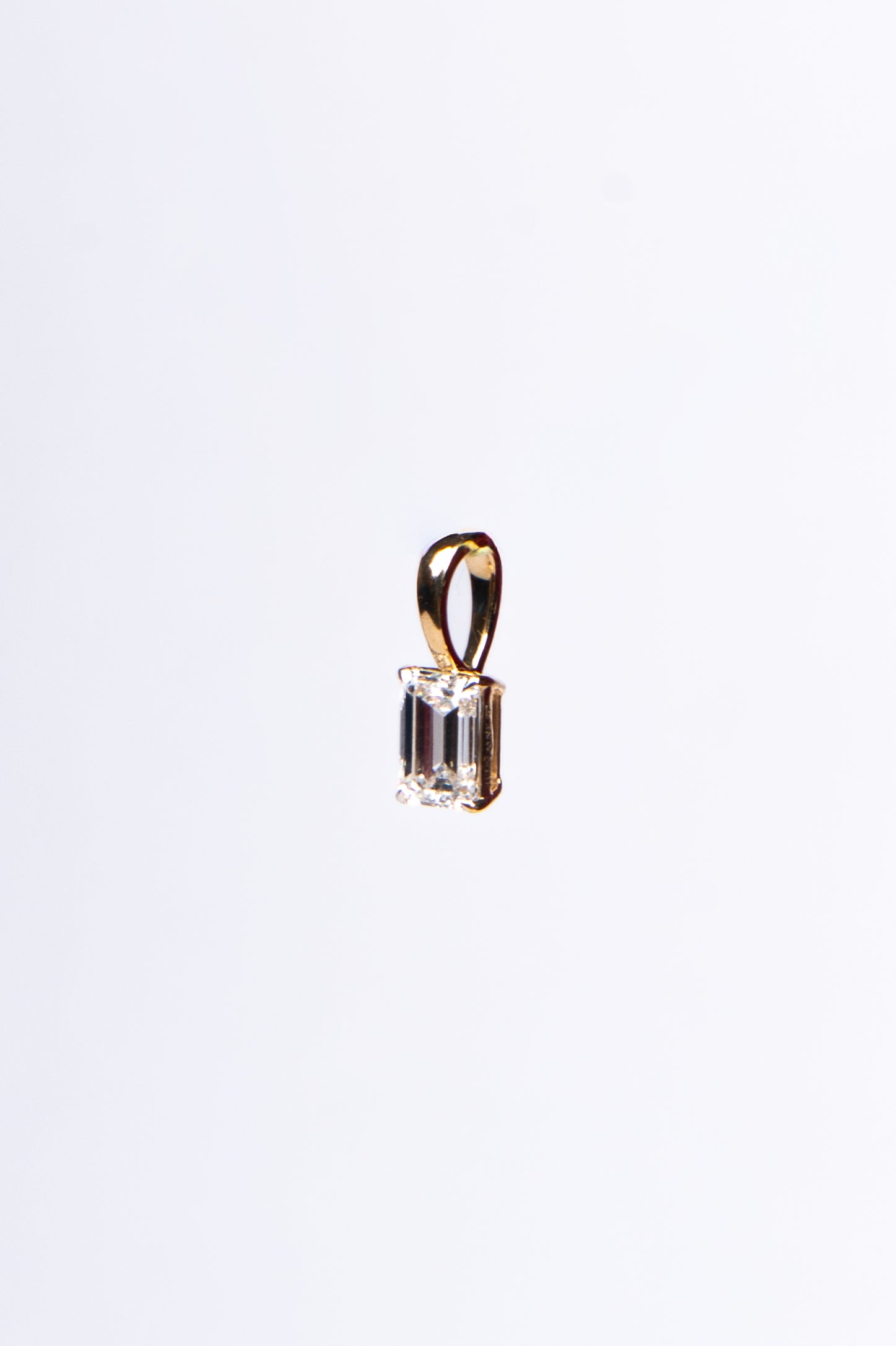 Auric Emerald Solitaire Pendant