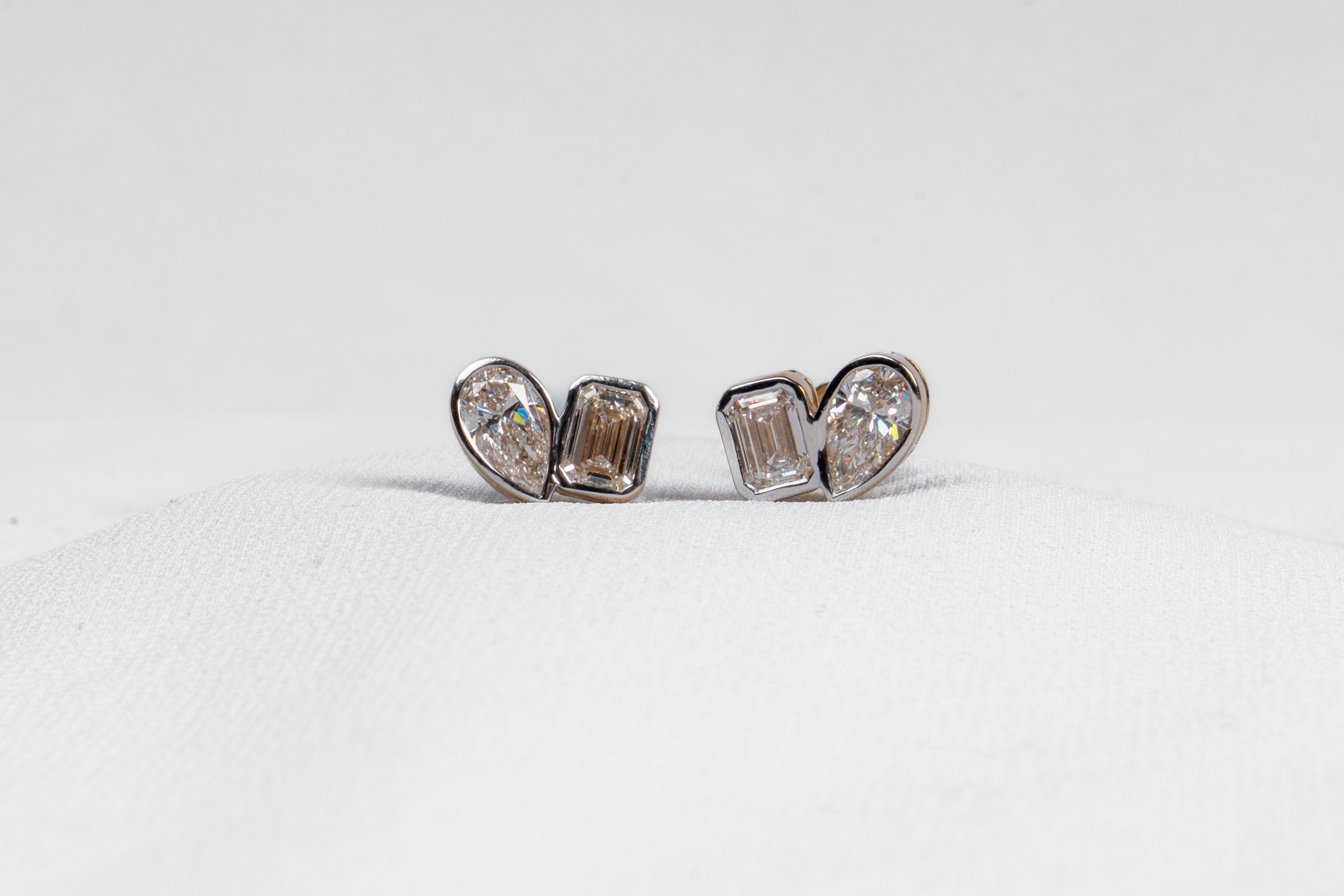 Pear Emerald Diamond Tops