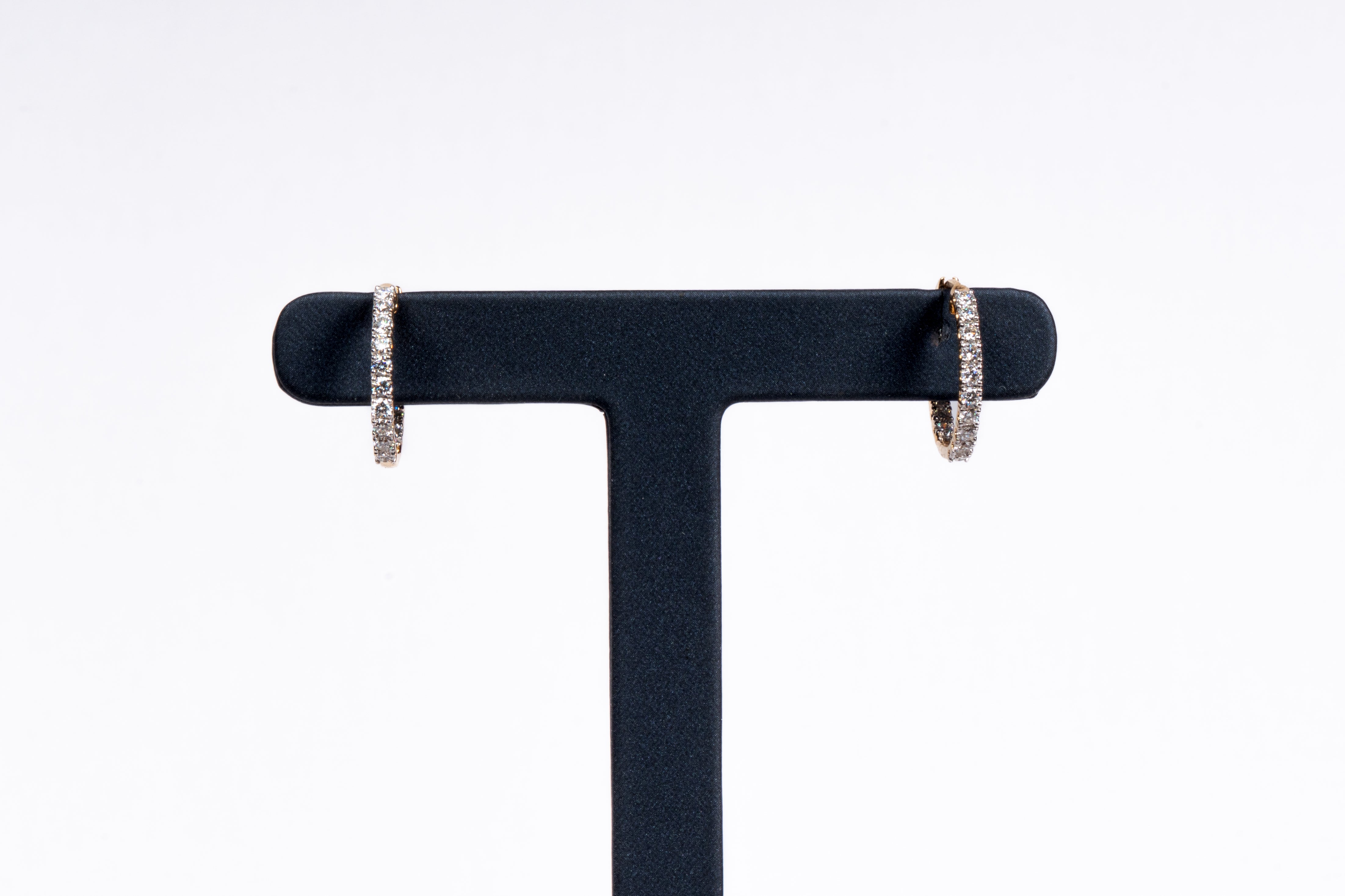 Celeste Diamond Hoop Earrings