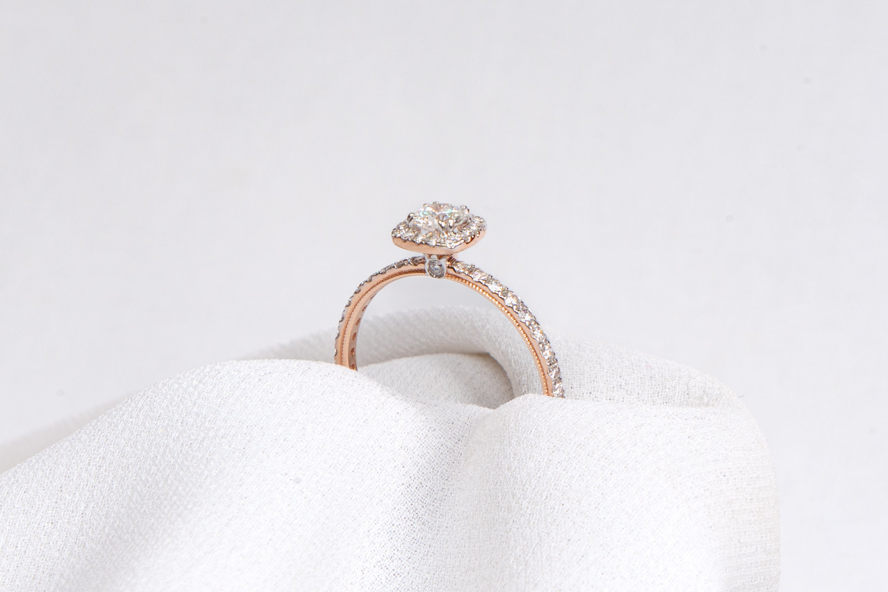 Classic Halo Diamond Ring