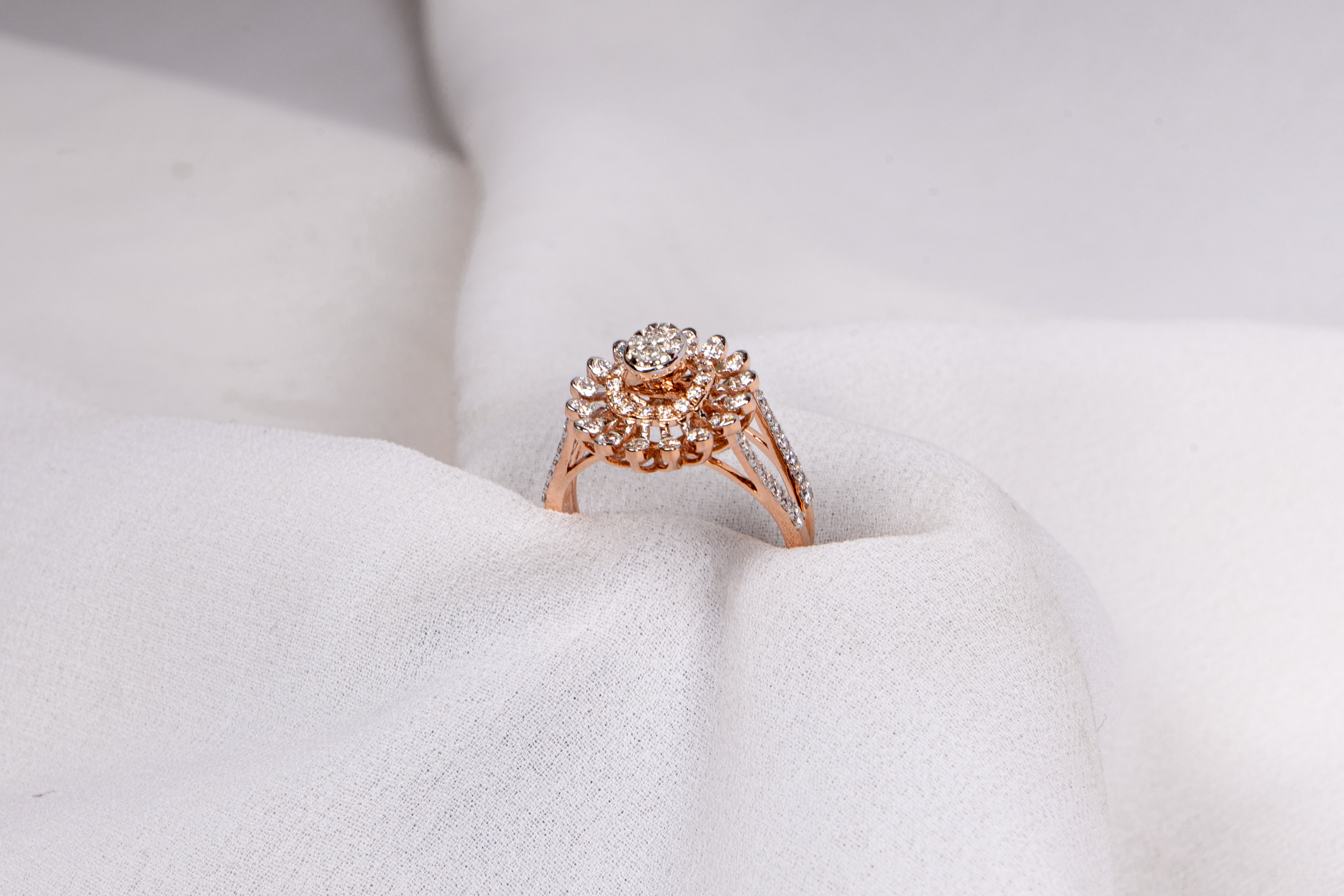 Rose Bloom Diamond Ring