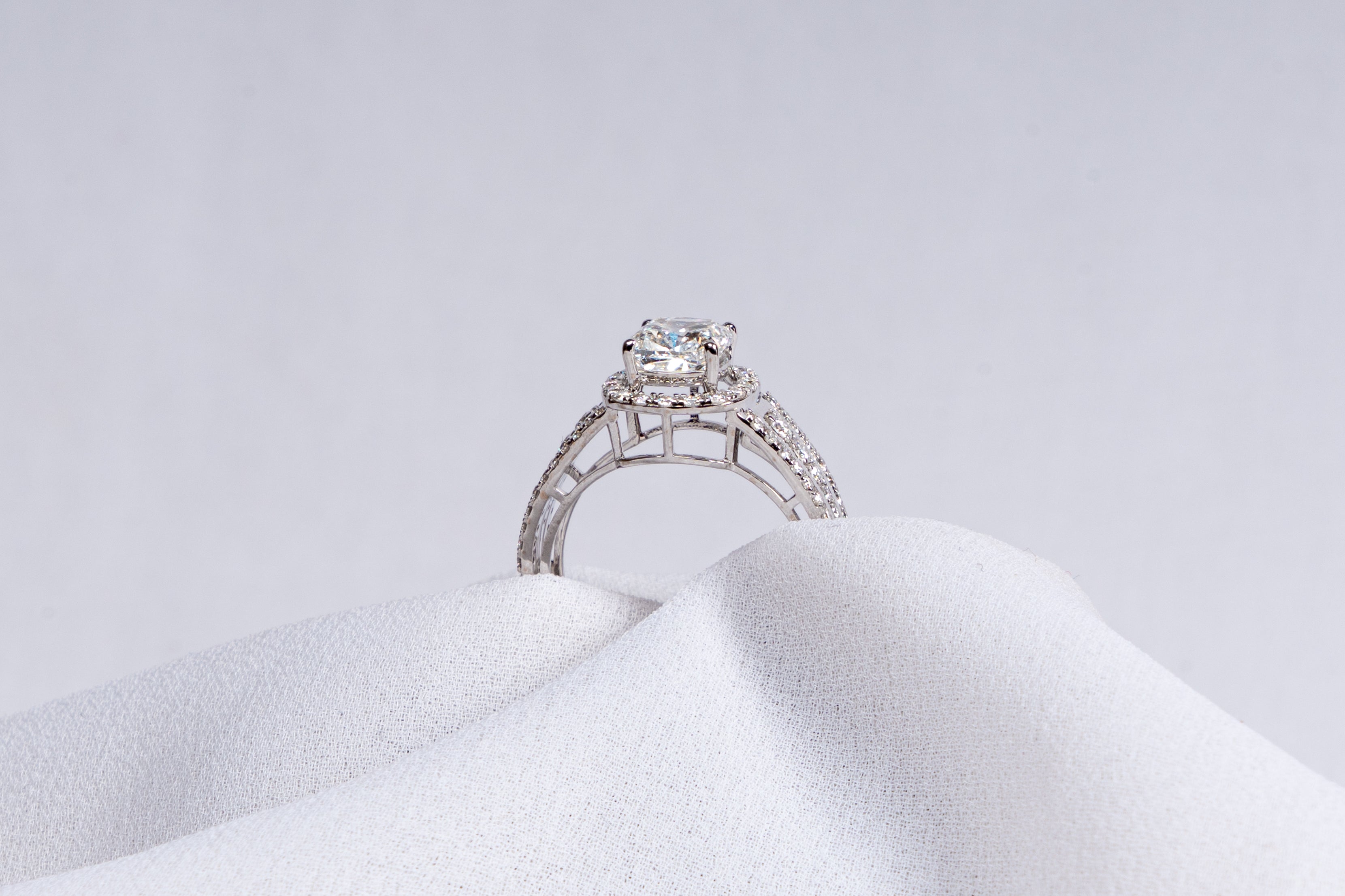 Diamond Halo Promise Ring