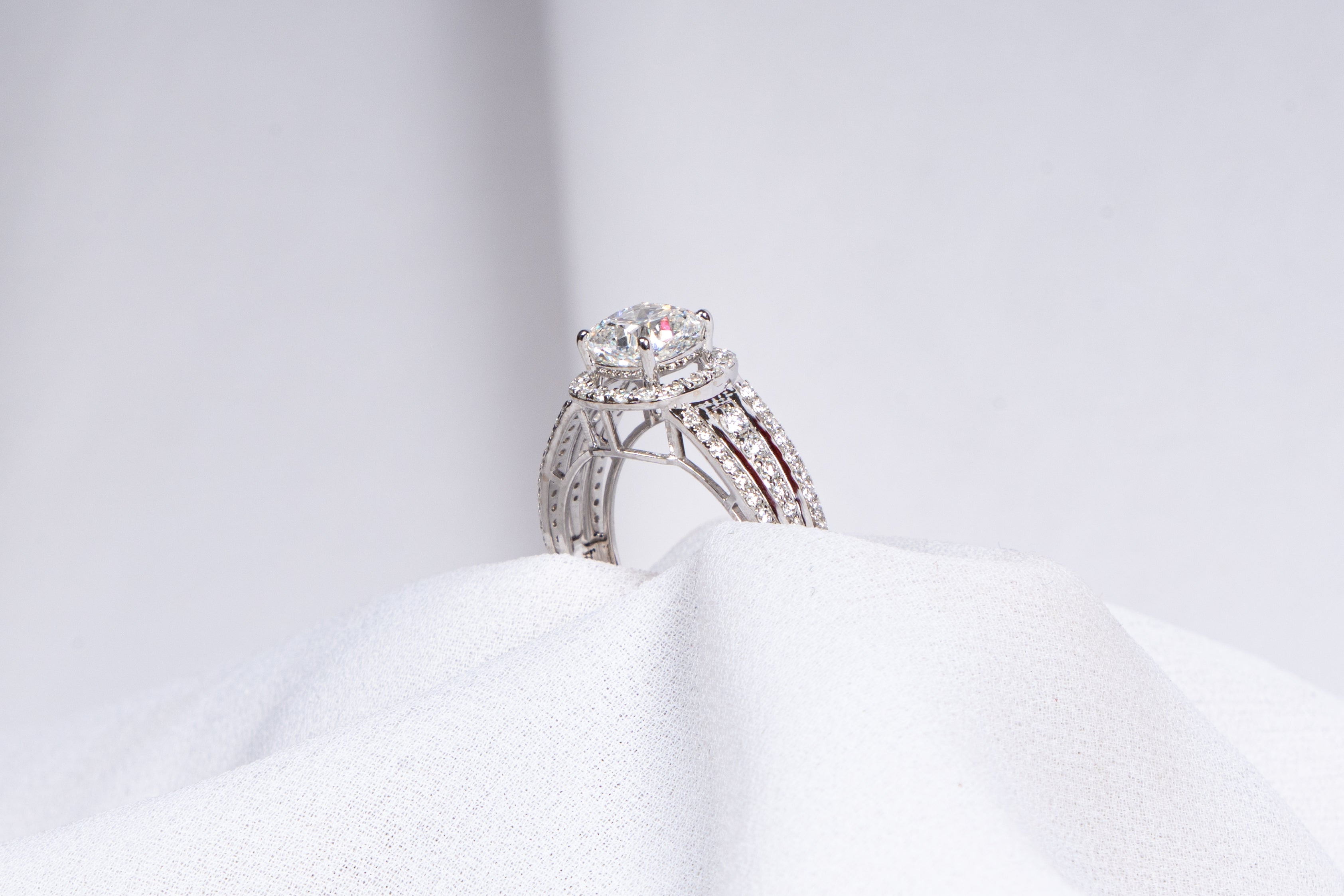 Diamond Halo Promise Ring