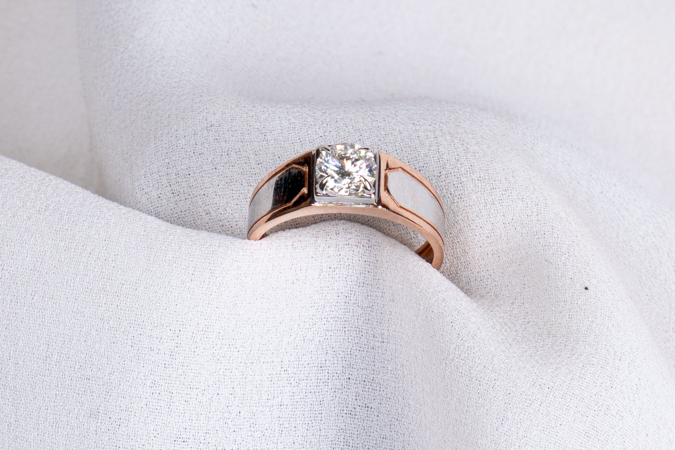 Men's Solitaire Diamond Ring