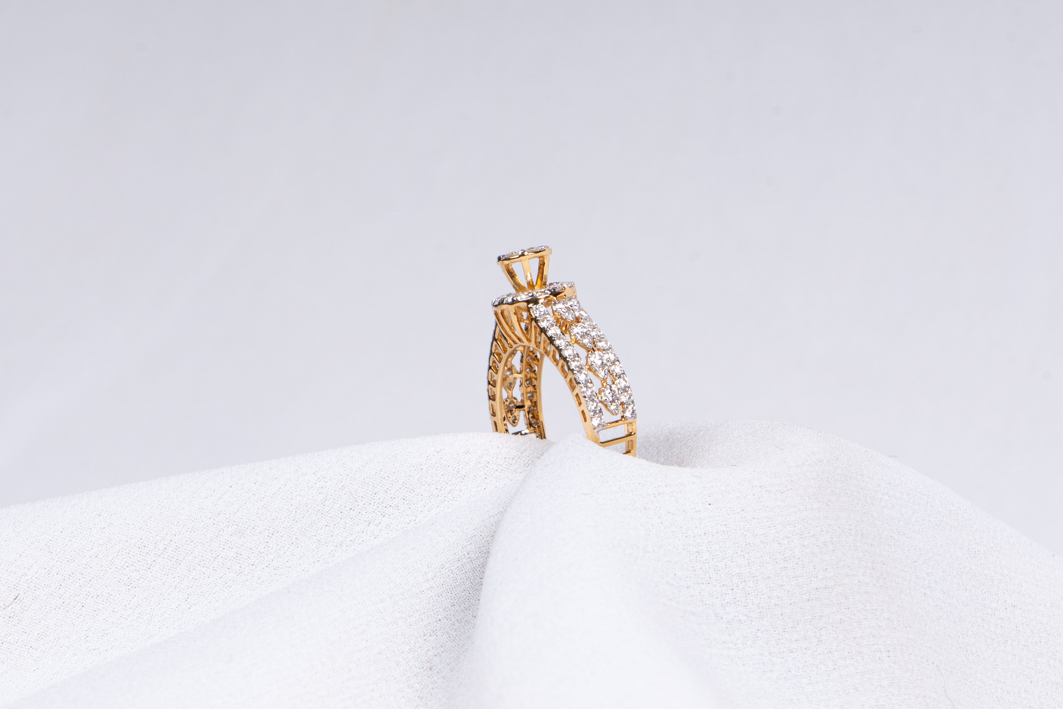 Vintage Halo Diamond Ring