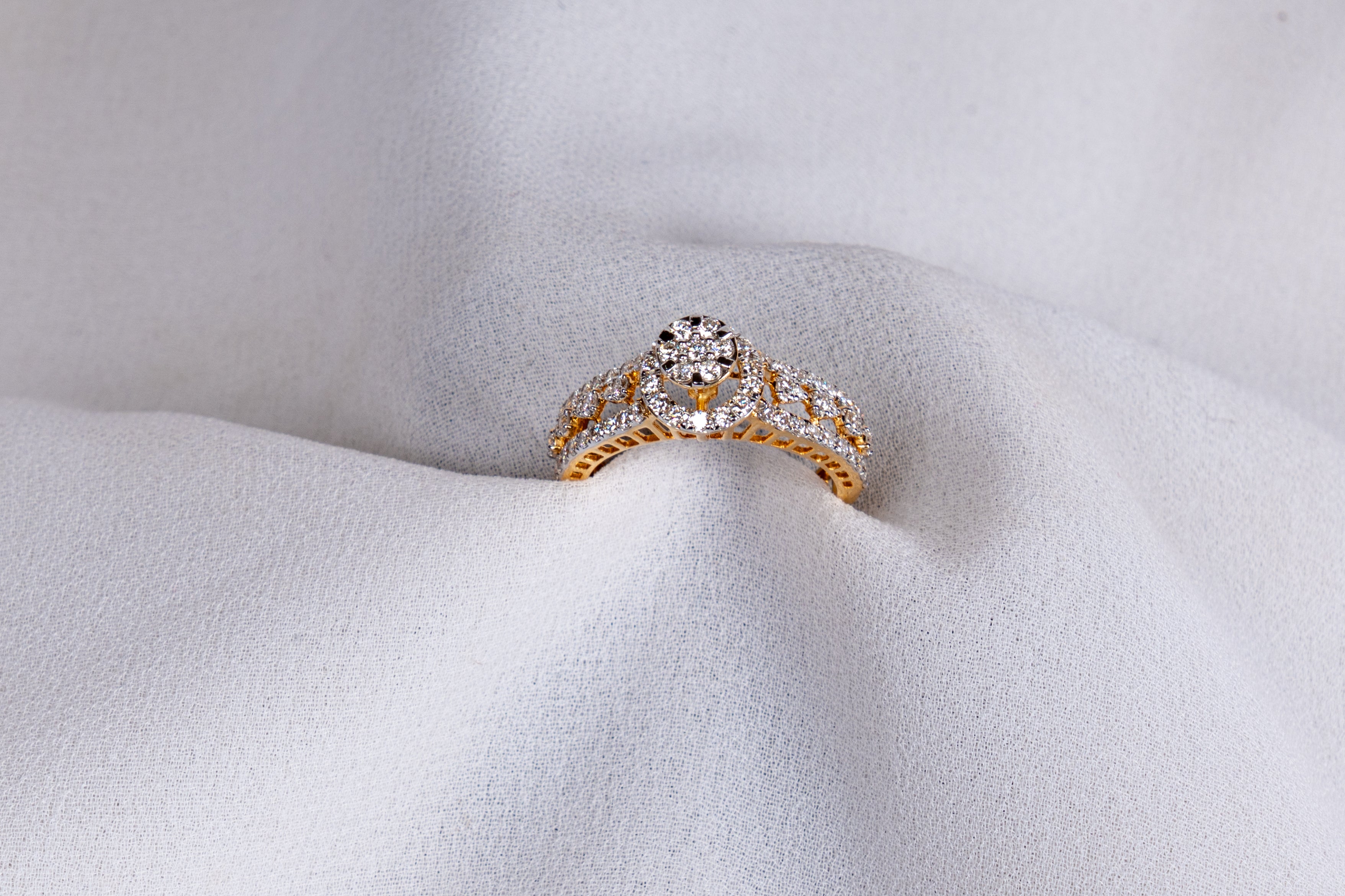 Vintage Halo Diamond Ring