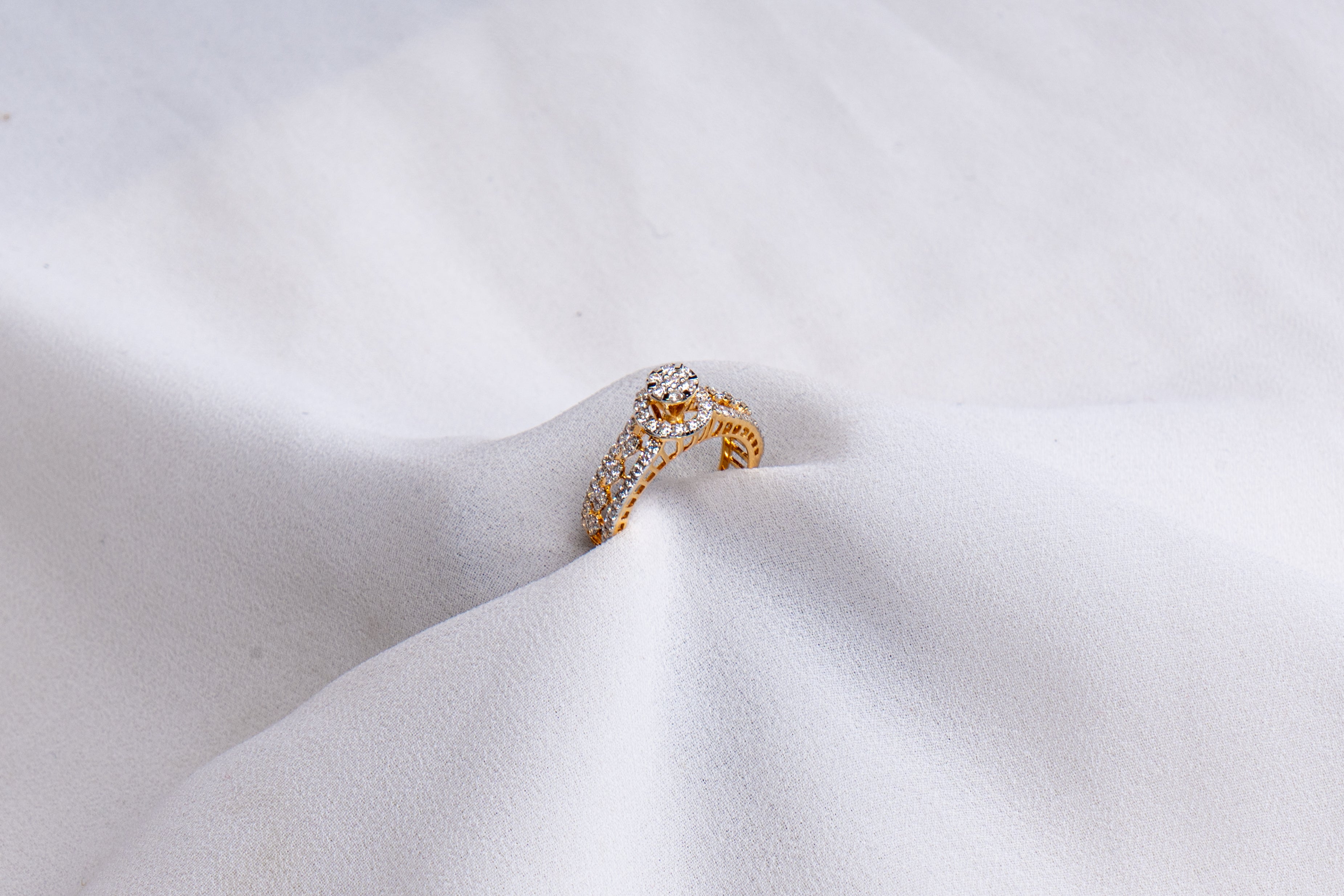 Vintage Halo Diamond Ring