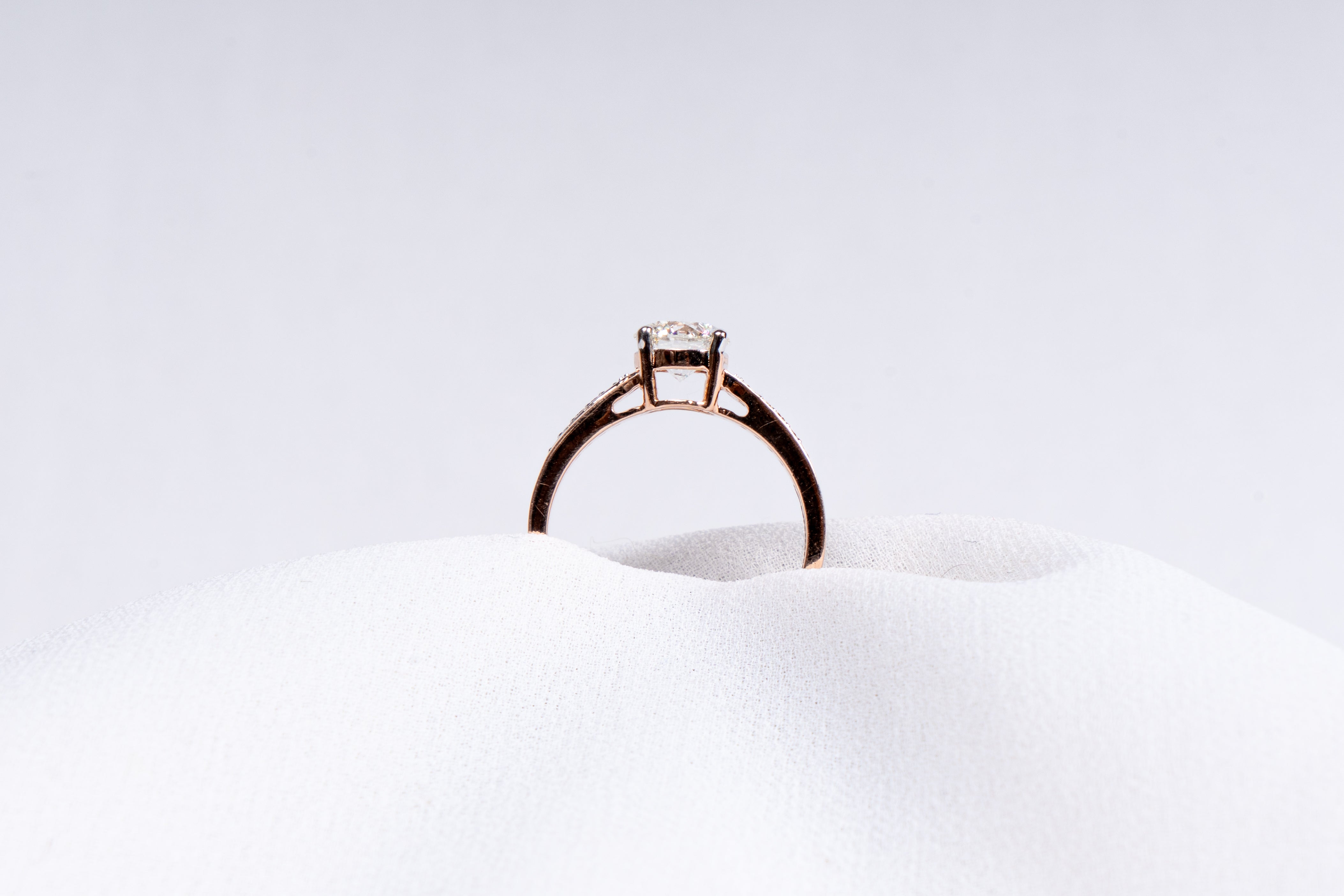 Aurora Split Shank Solitaire Ring