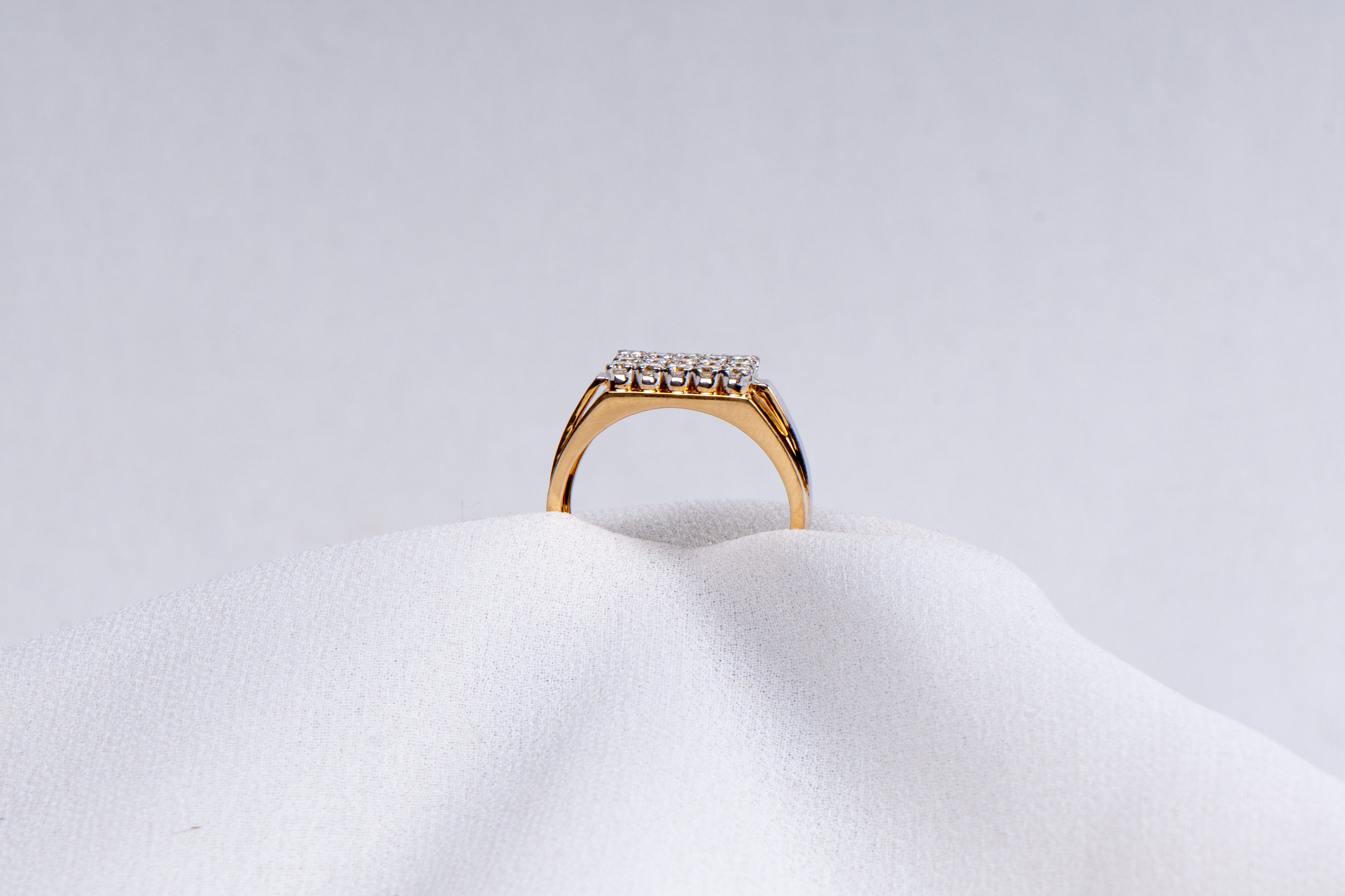 Regal Crest Diamond Cluster Ring