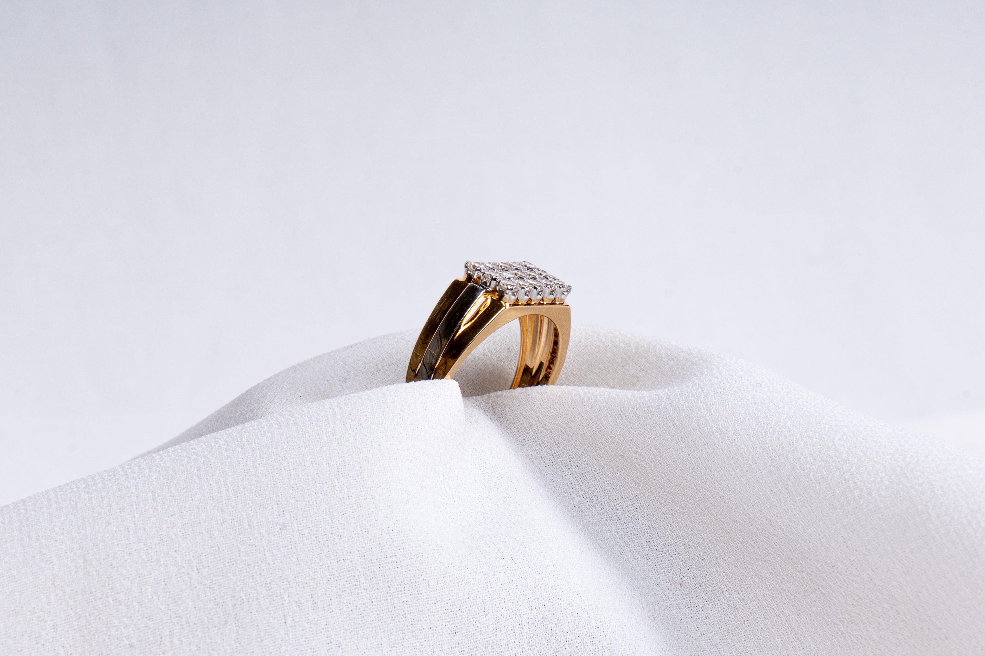 Regal Crest Diamond Cluster Ring