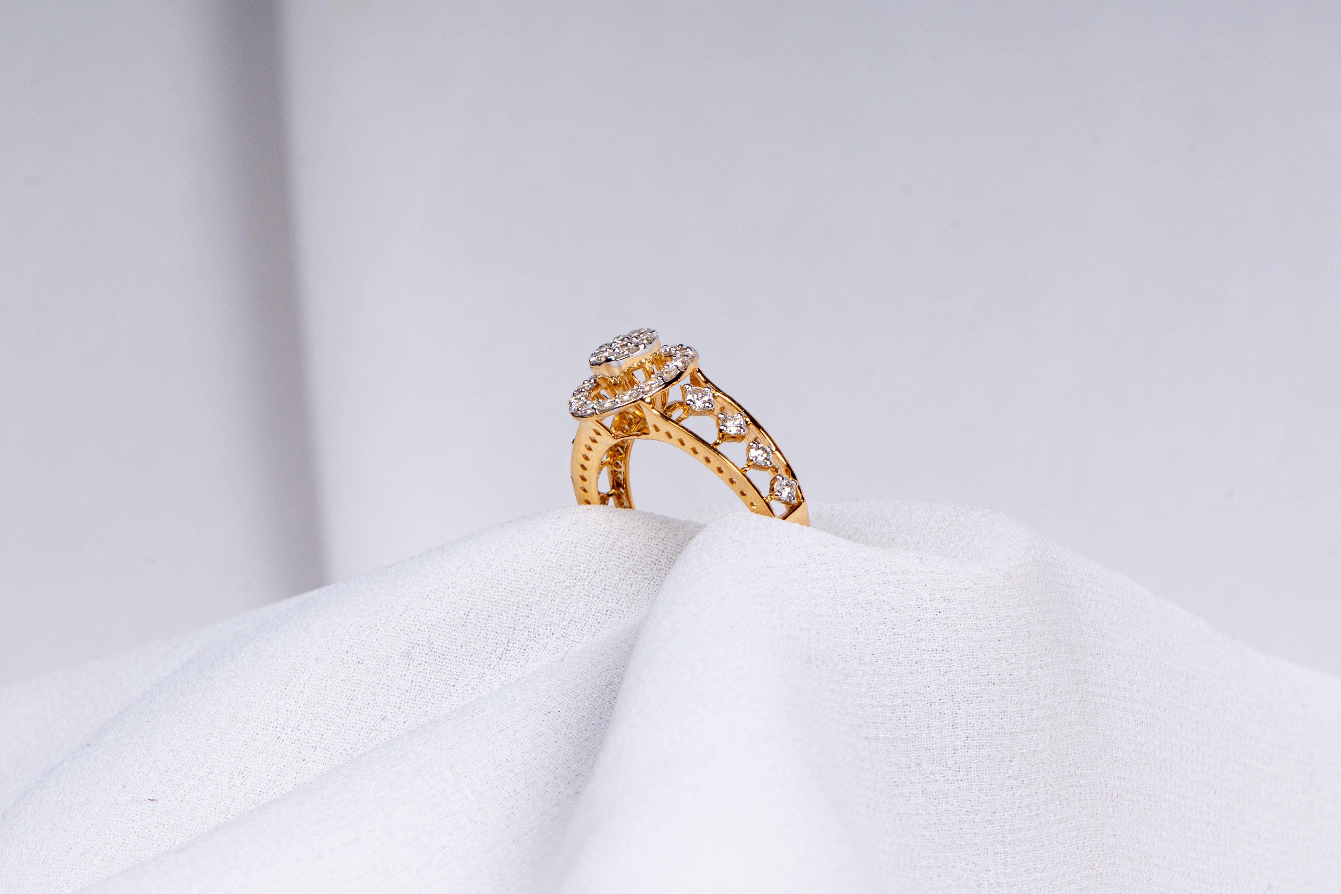 Celestial Halo Diamond Ring
