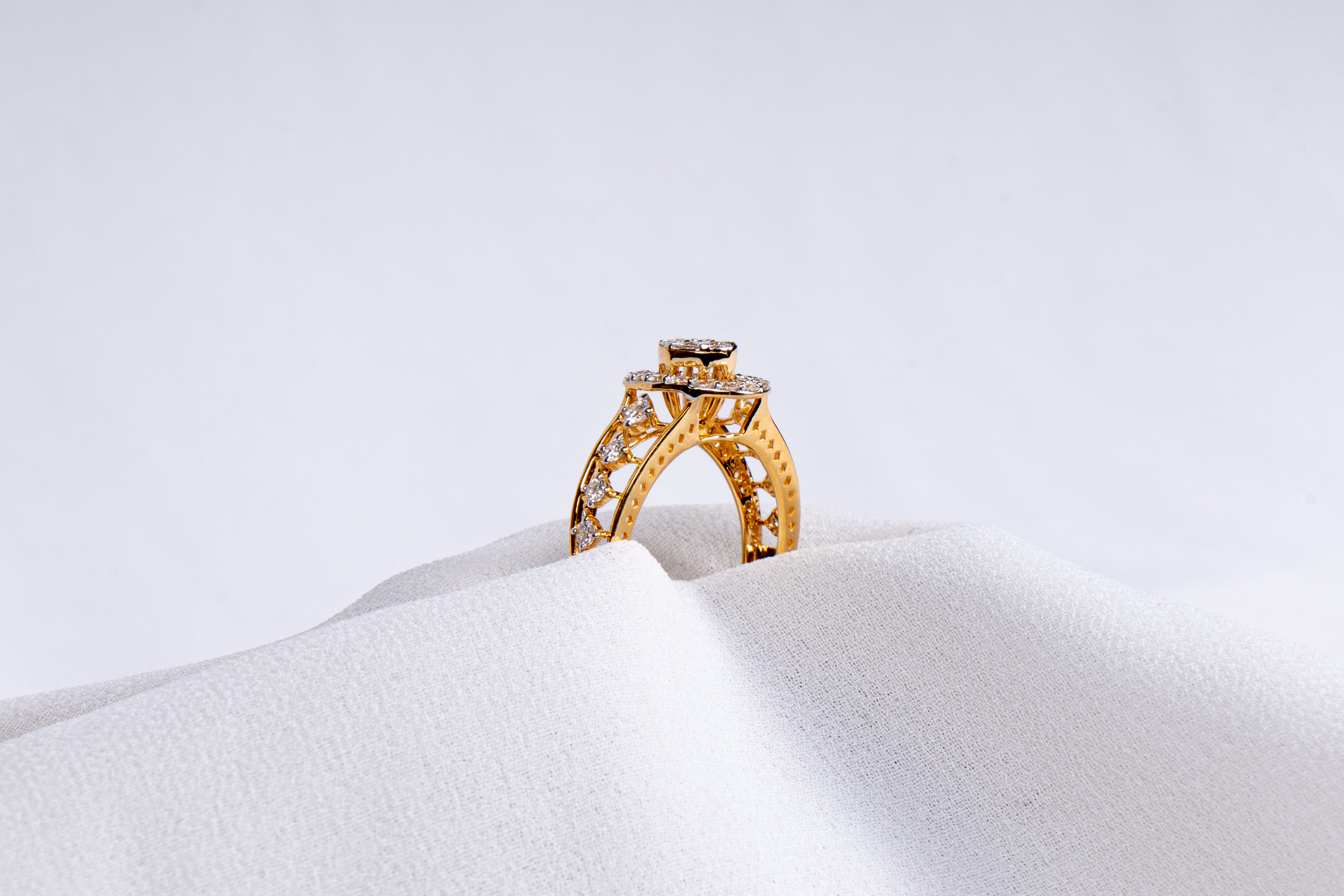 Celestial Halo Diamond Ring