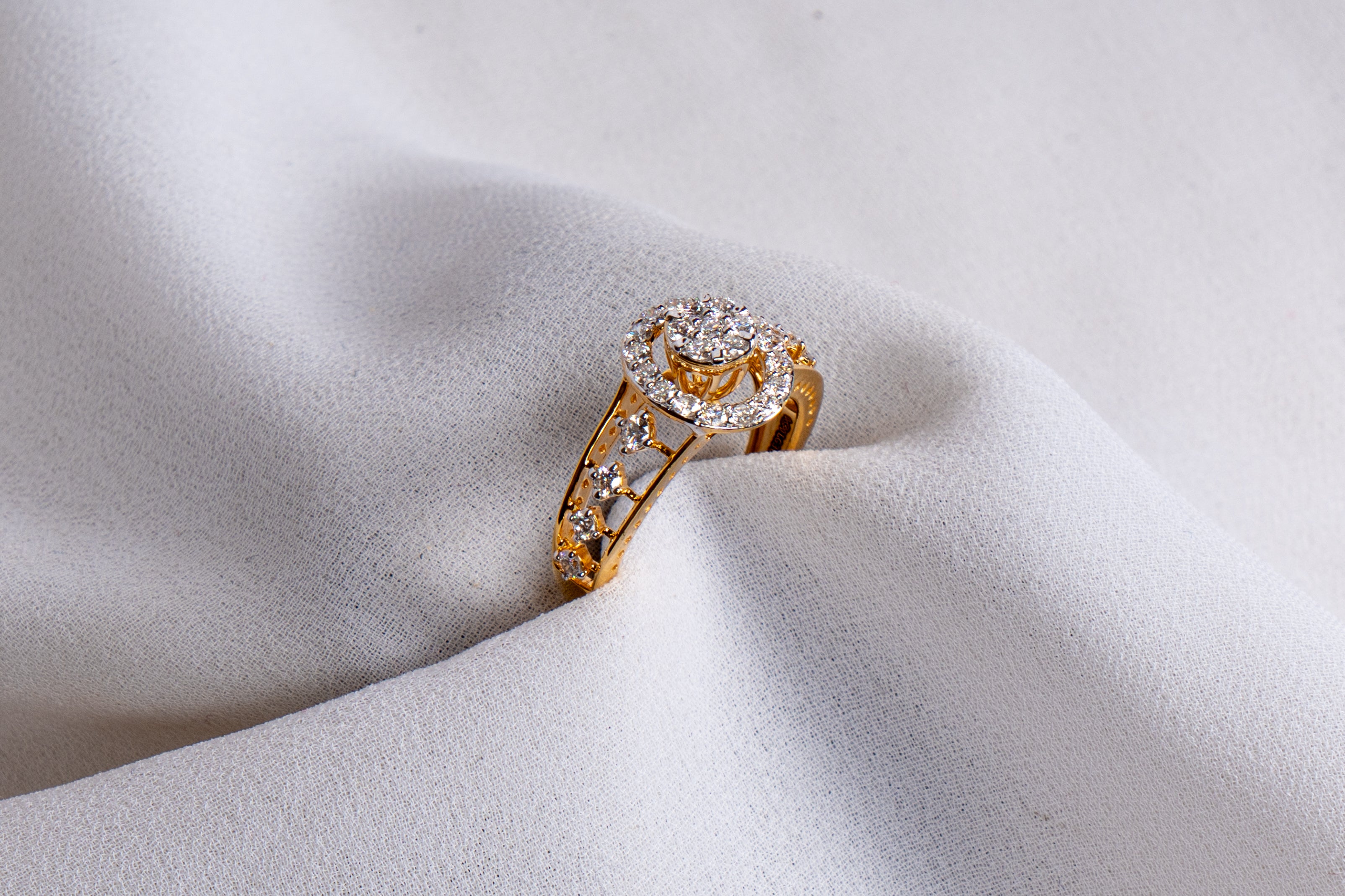 Celestial Halo Diamond Ring