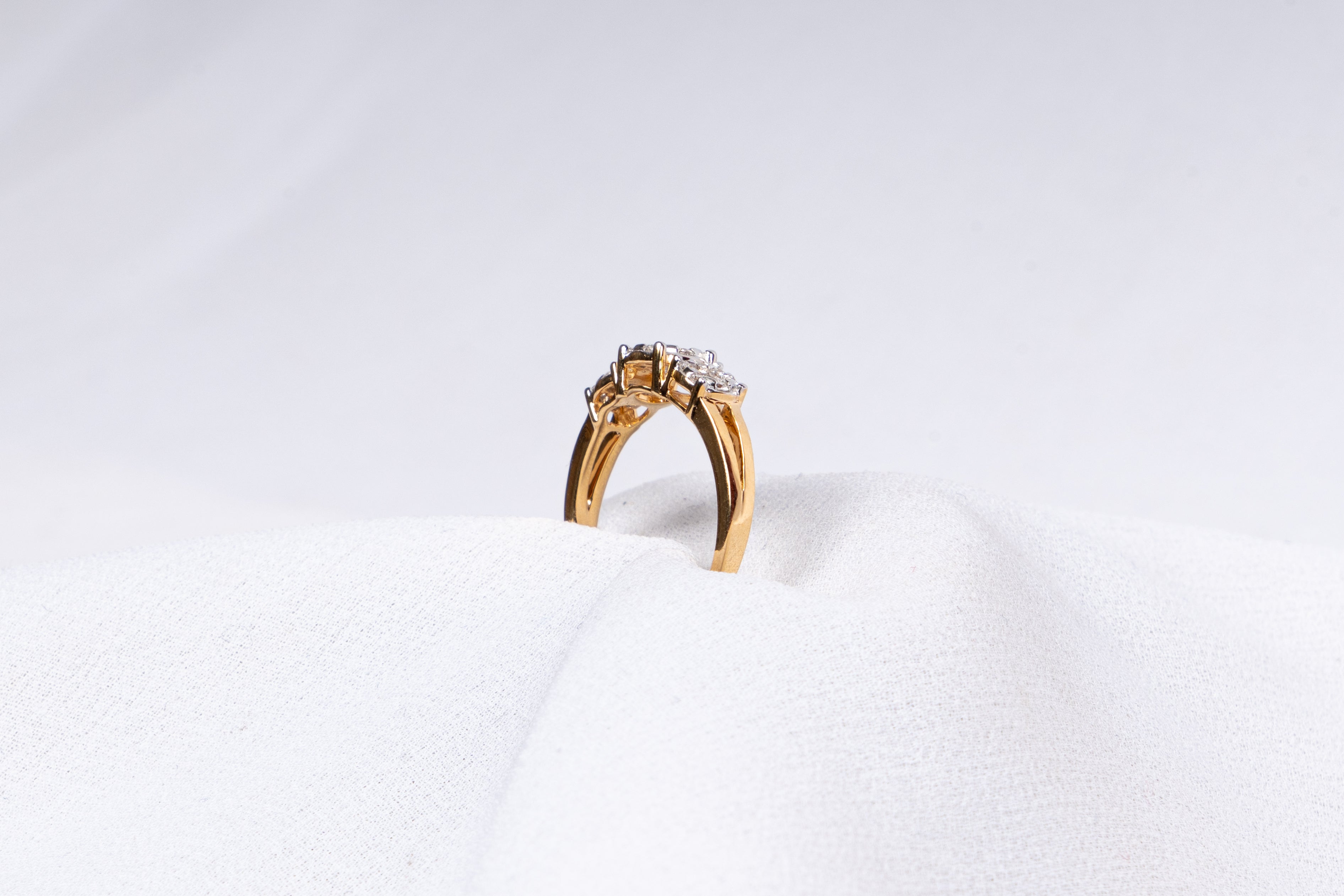 Emerald Trilogy Diamond Ring