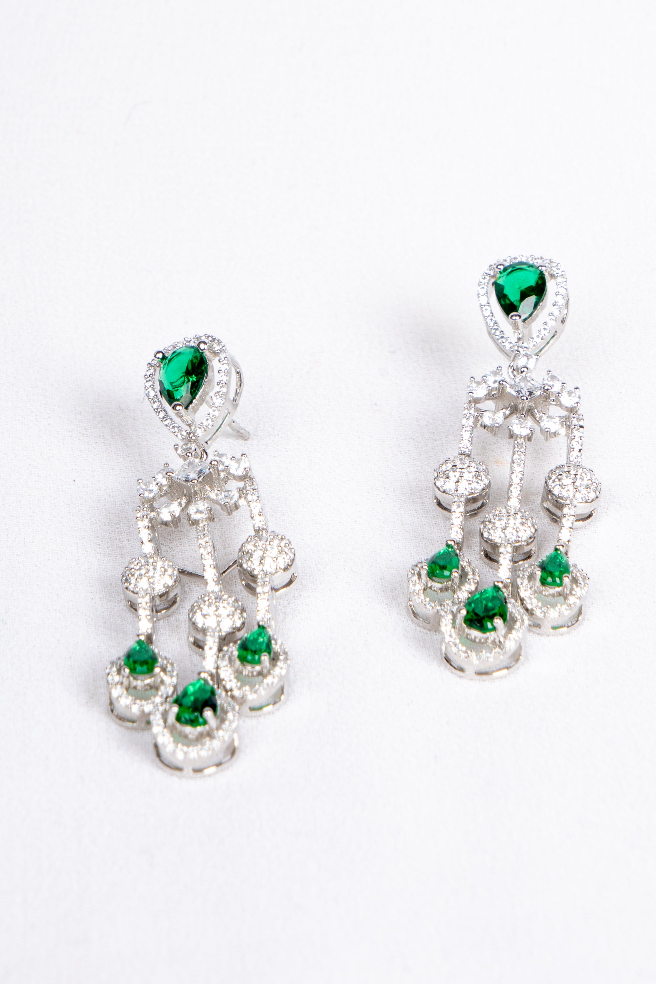 Emerald Cascade Necklace Set