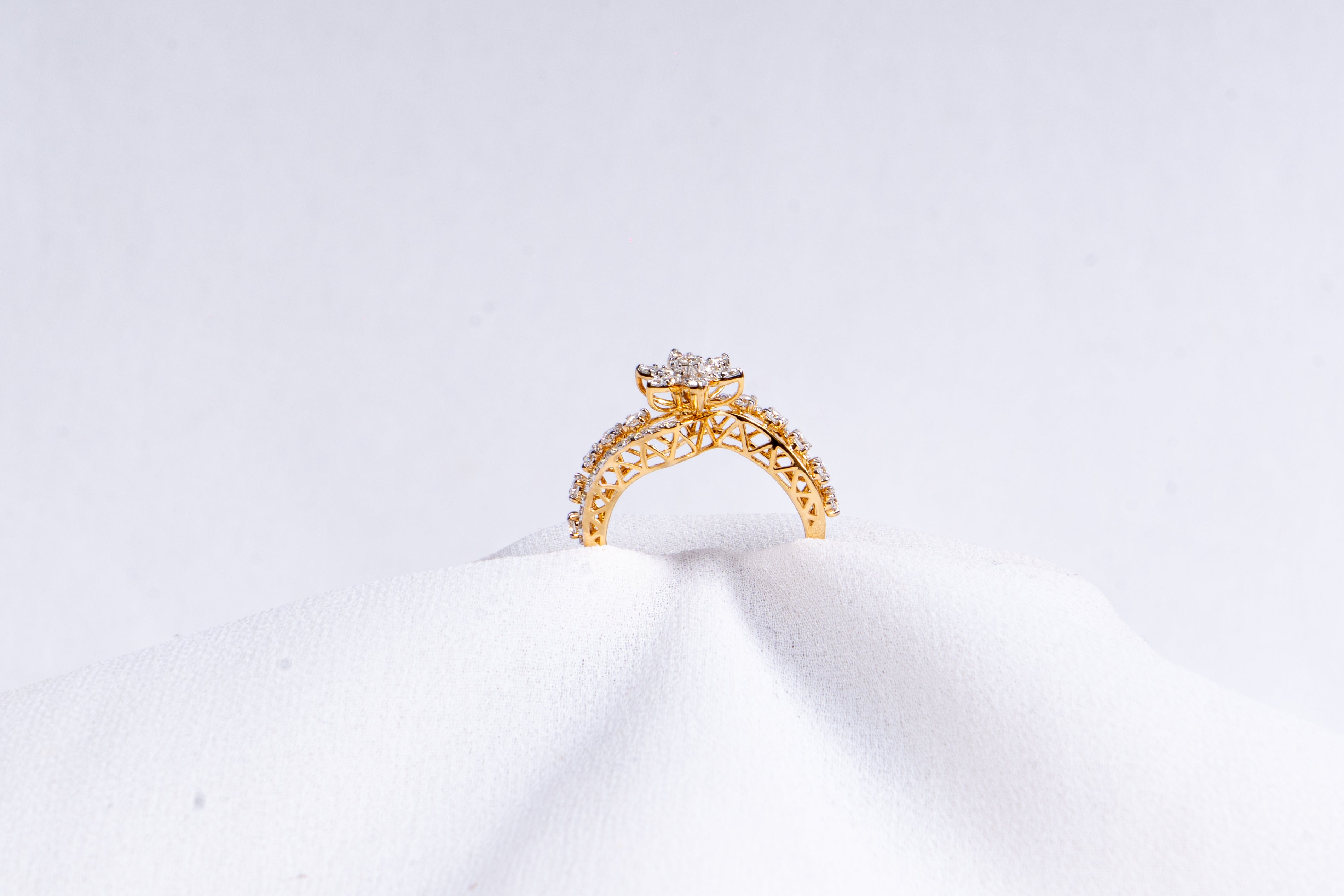 Royal Blossom Diamond Ring