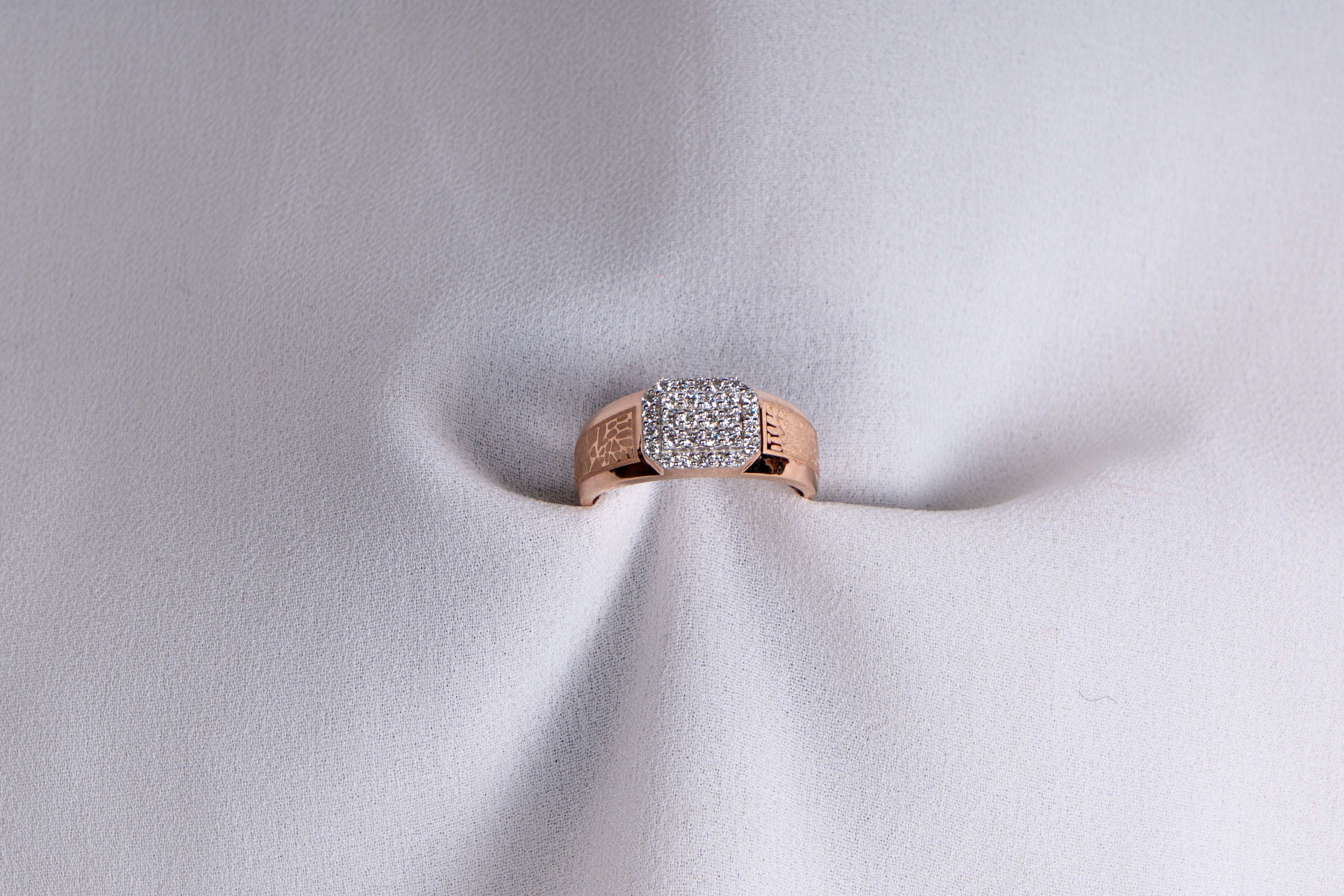 Imperial Crest Pave Signet Ring