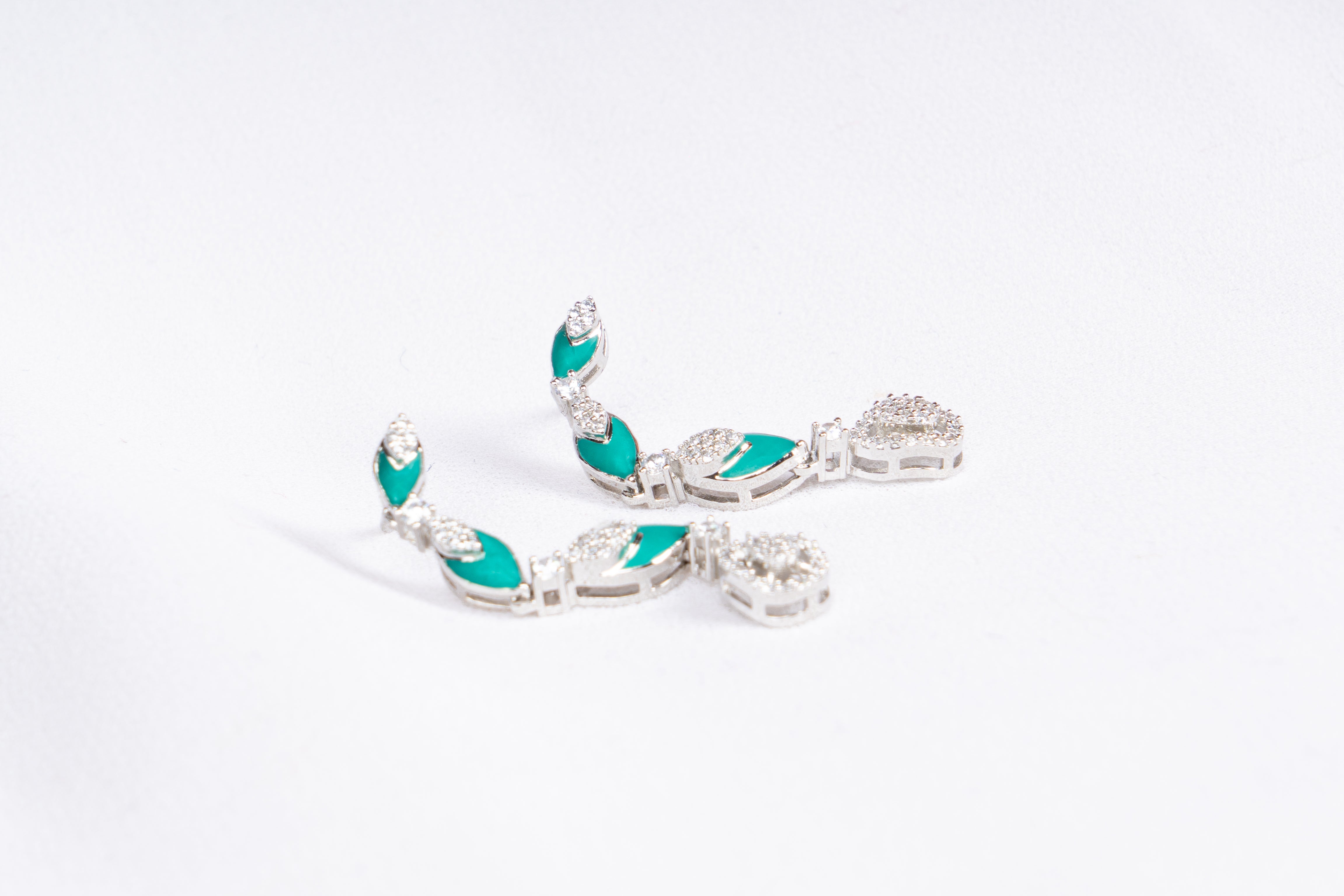 Aurelia Emerald Cascade Layered Necklace Set