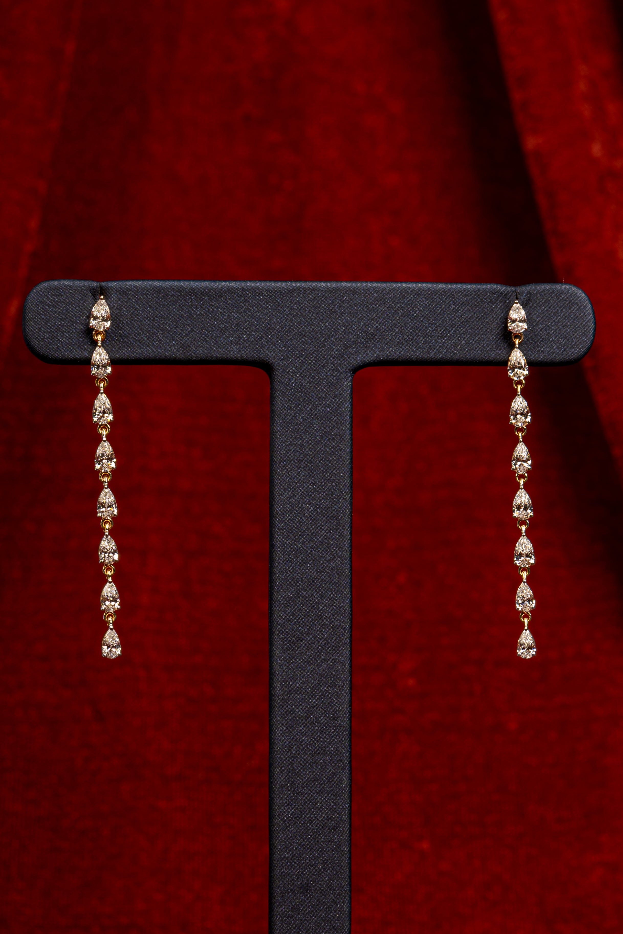 Elara Teardrop Necklace & Cascading Drop Earrings Set