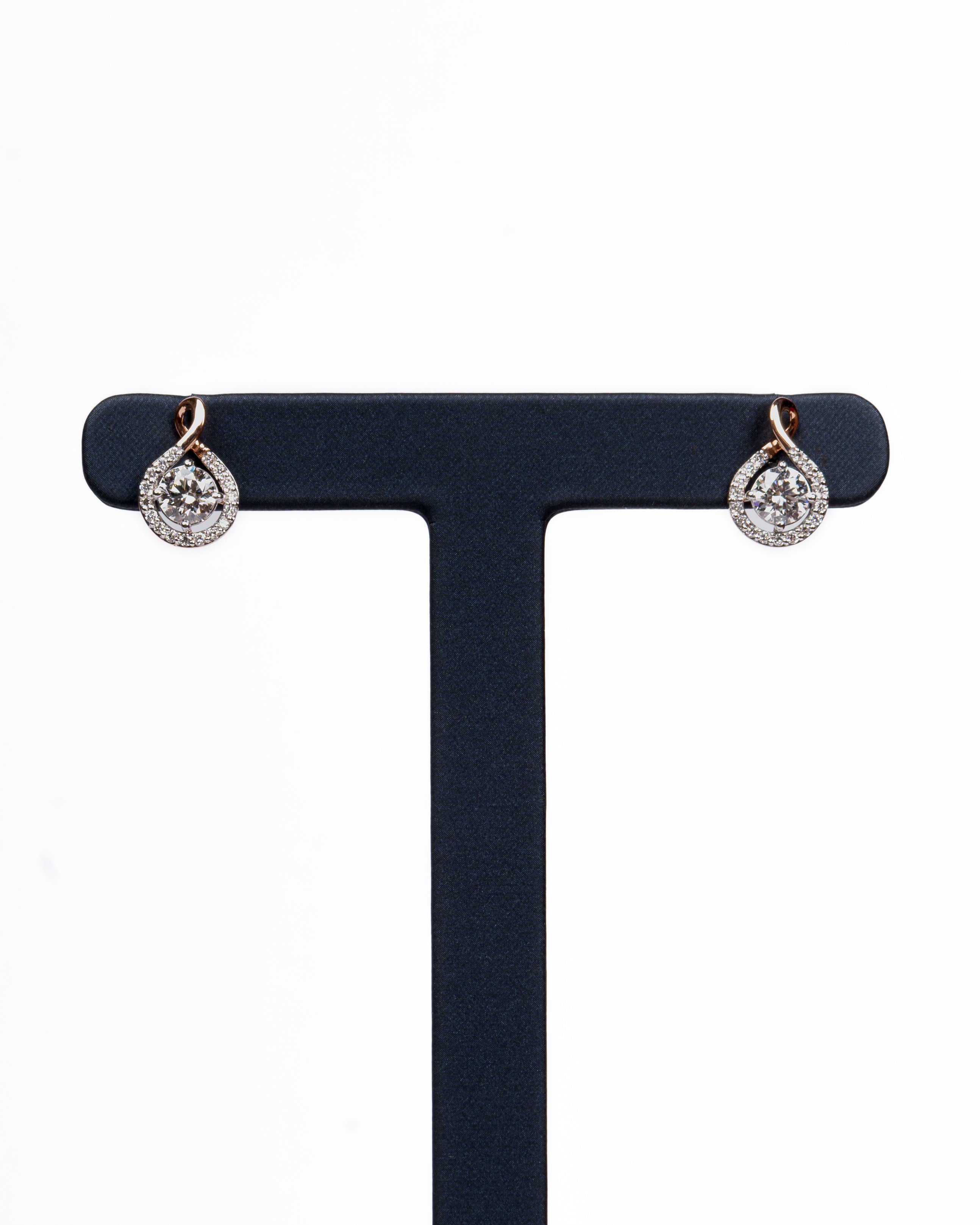 Rosalie Station Necklace & Circle Drop Earrings Set