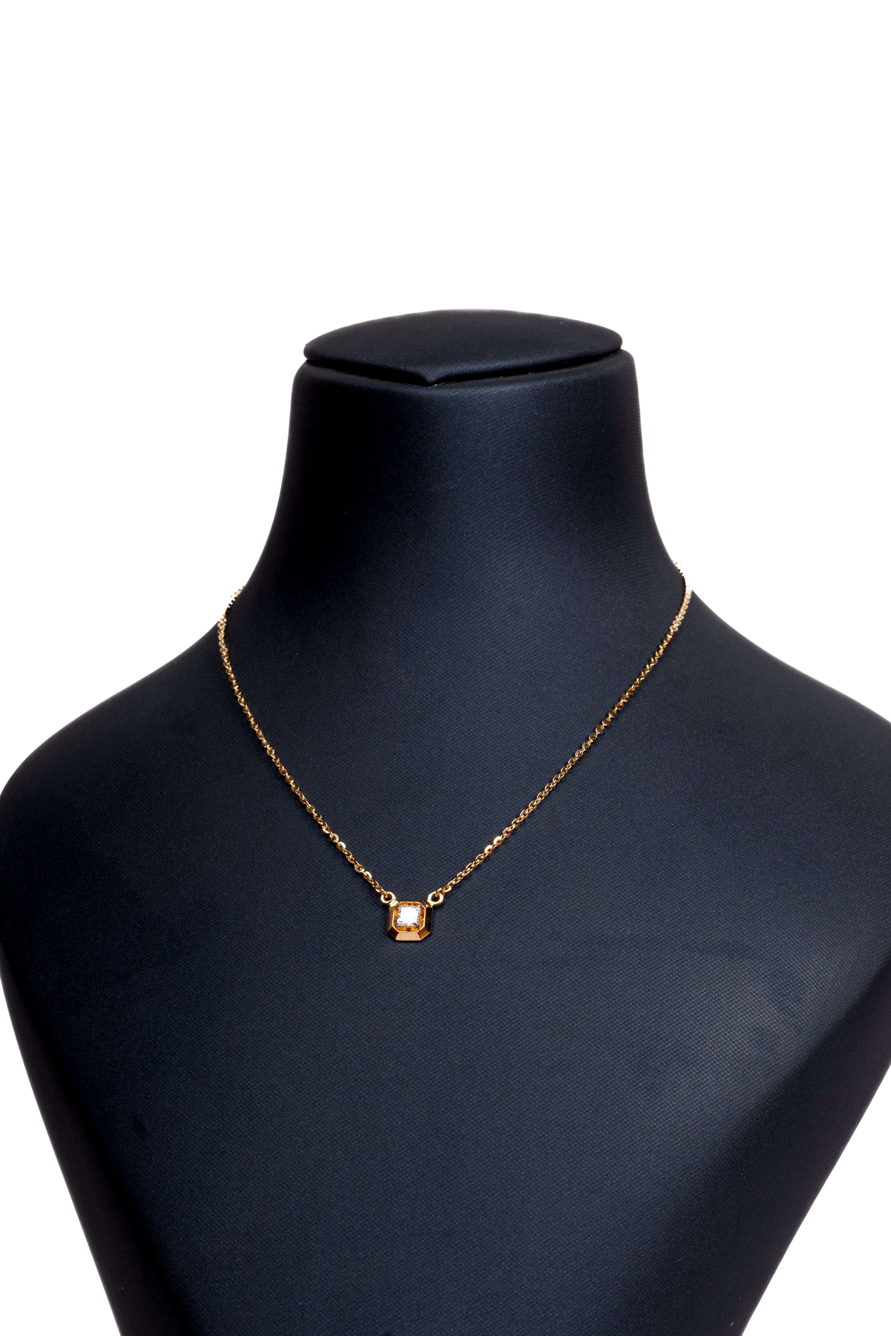 Aurelia Square Pendant Necklace & Cluster Stud Earrings Set