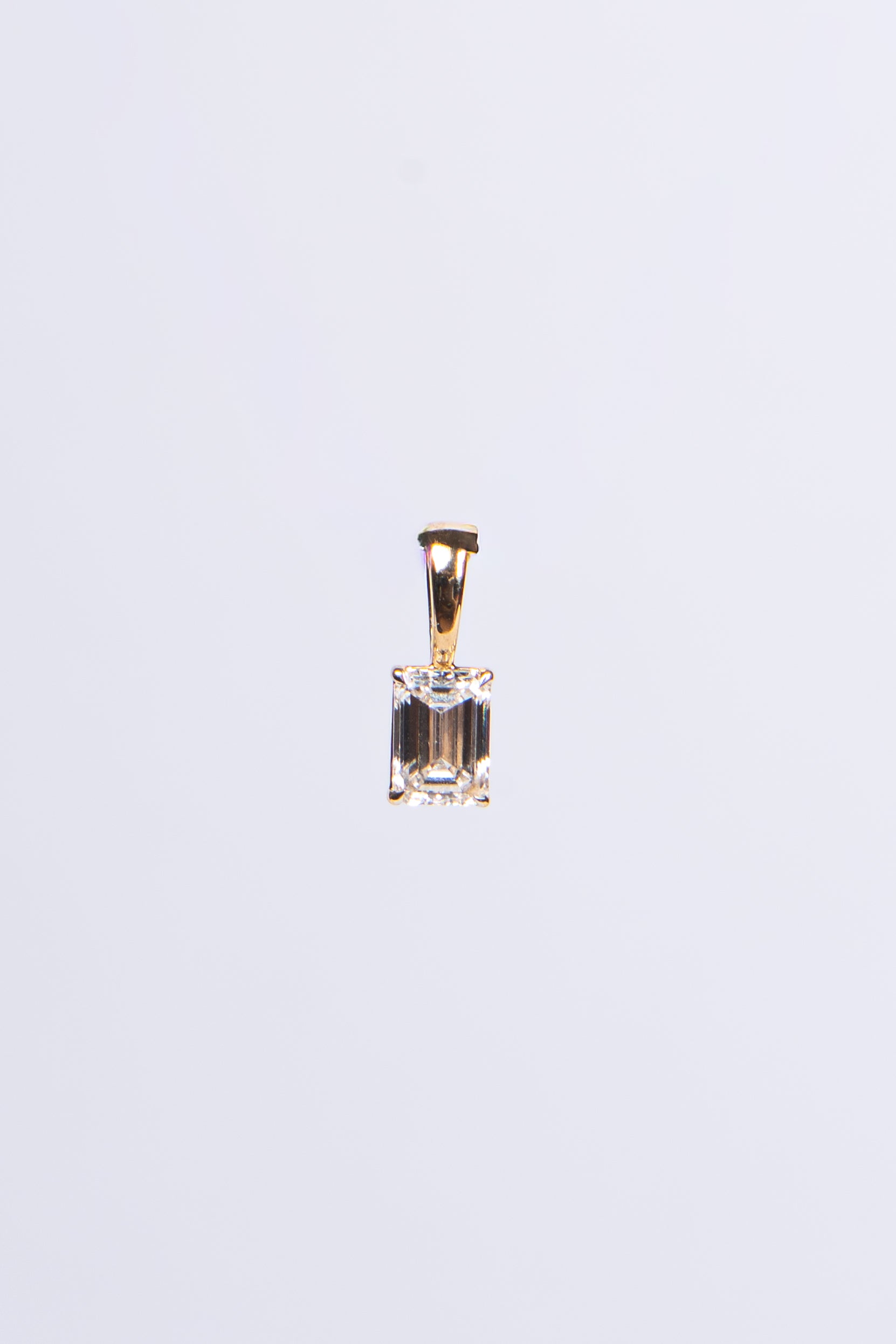 Auric Emerald Solitaire Pendant