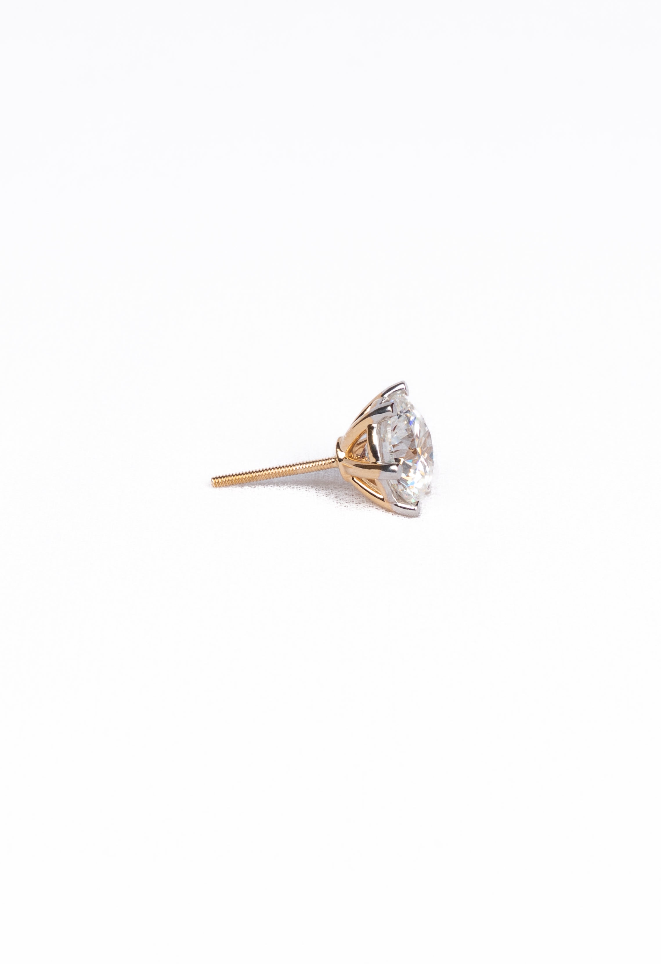 Aurelia Crown Solitaire Stud Earrings