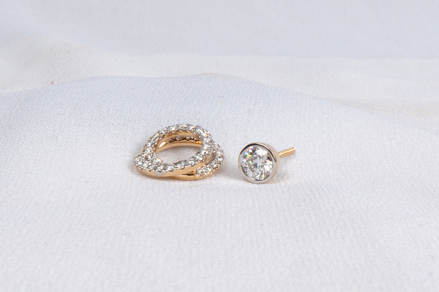Celestia Double Halo Stud Earrings