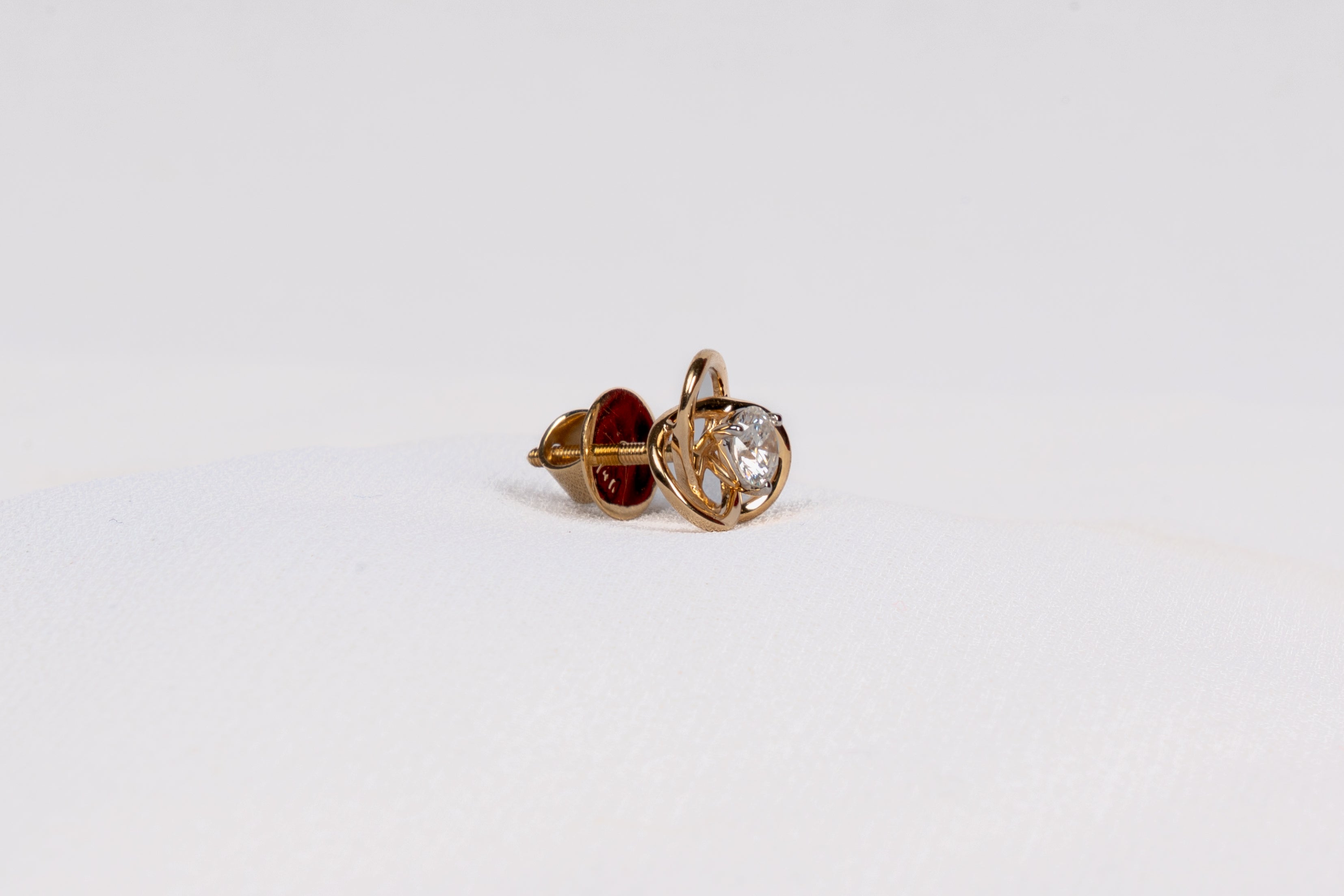 Trinity Diamond Stud Earrings