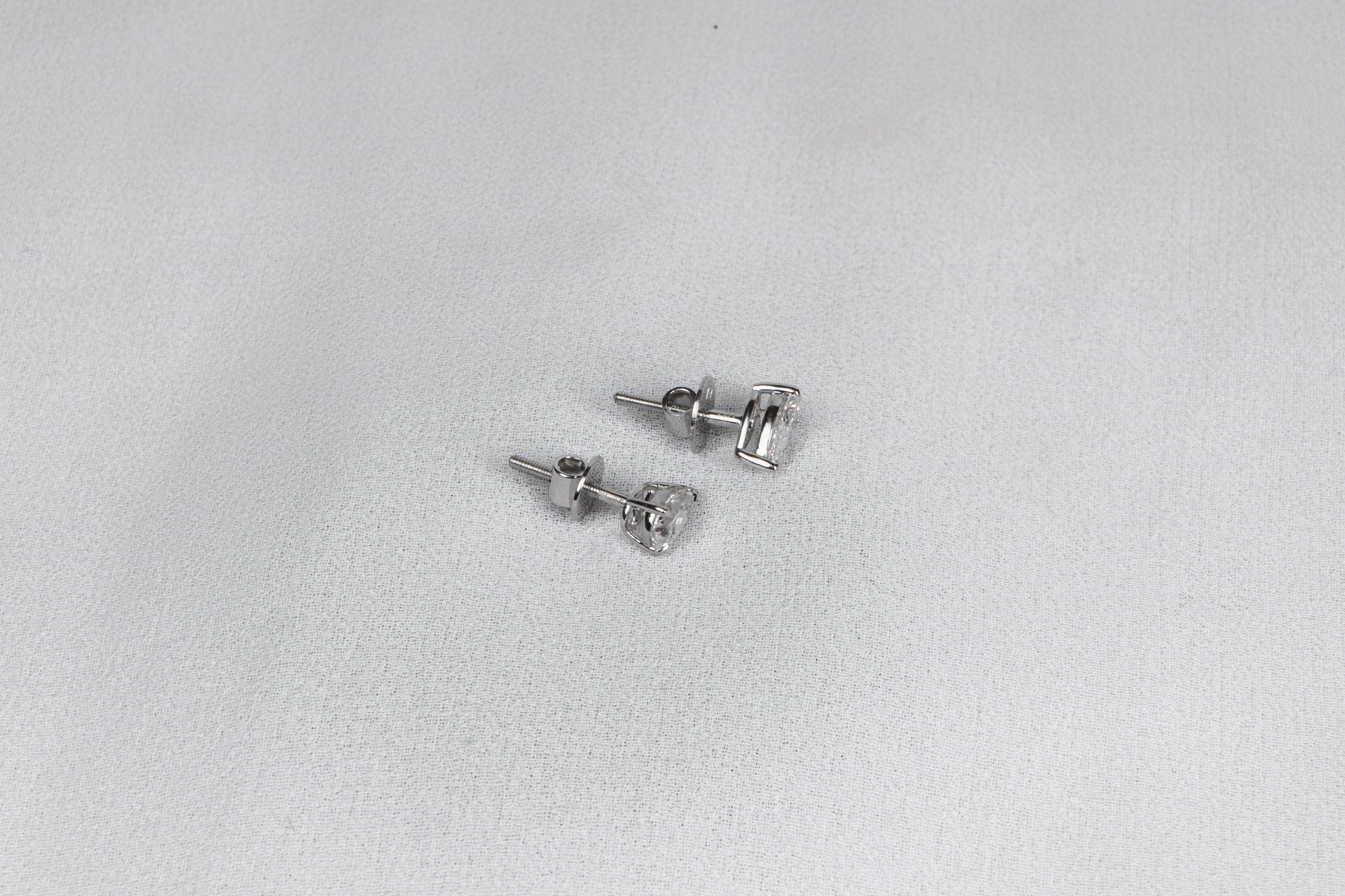 Celestia Pear Solitaire Stud Earrings