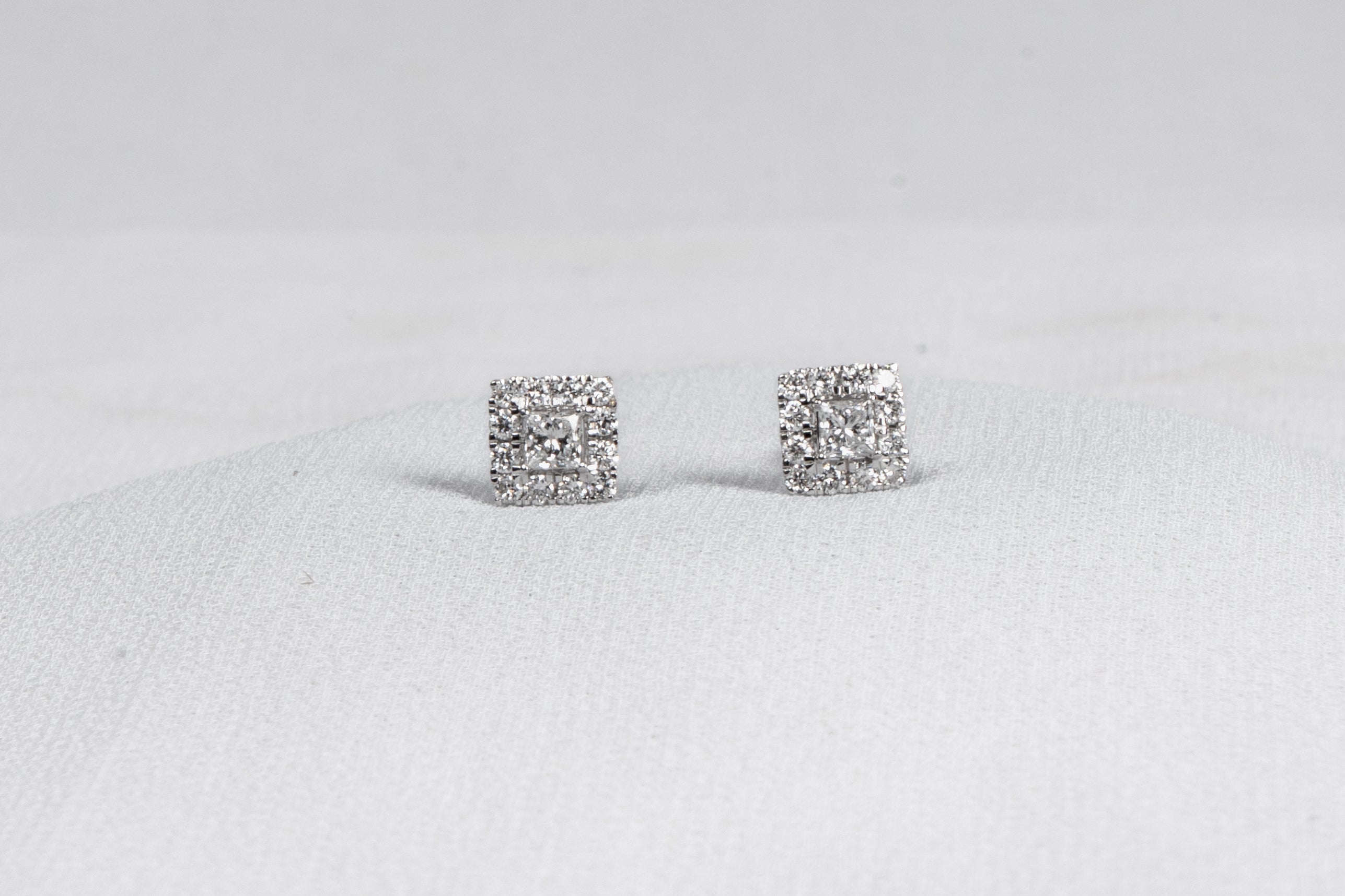 Aurielle Princess Halo Stud Earrings