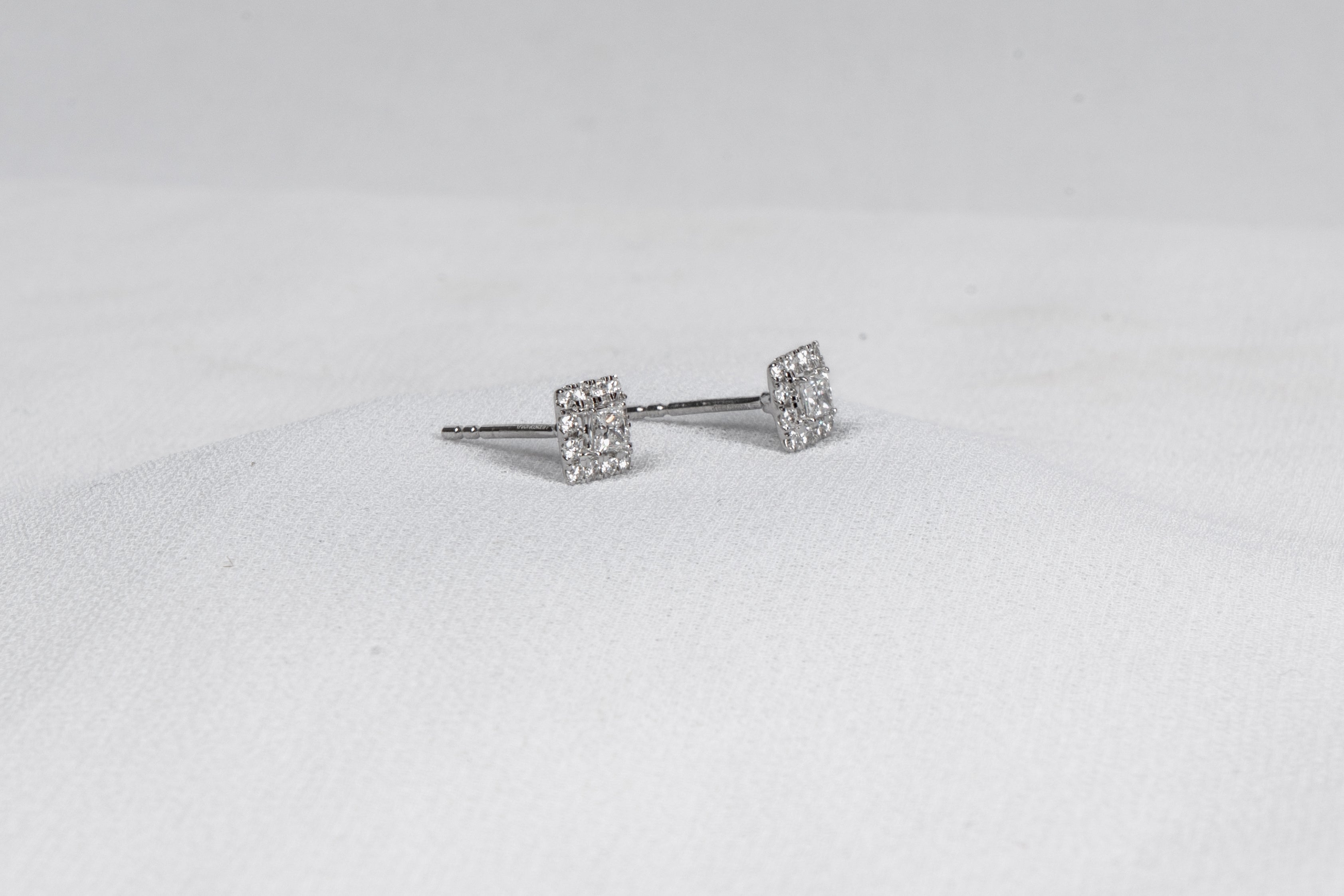 Aurielle Princess Halo Stud Earrings