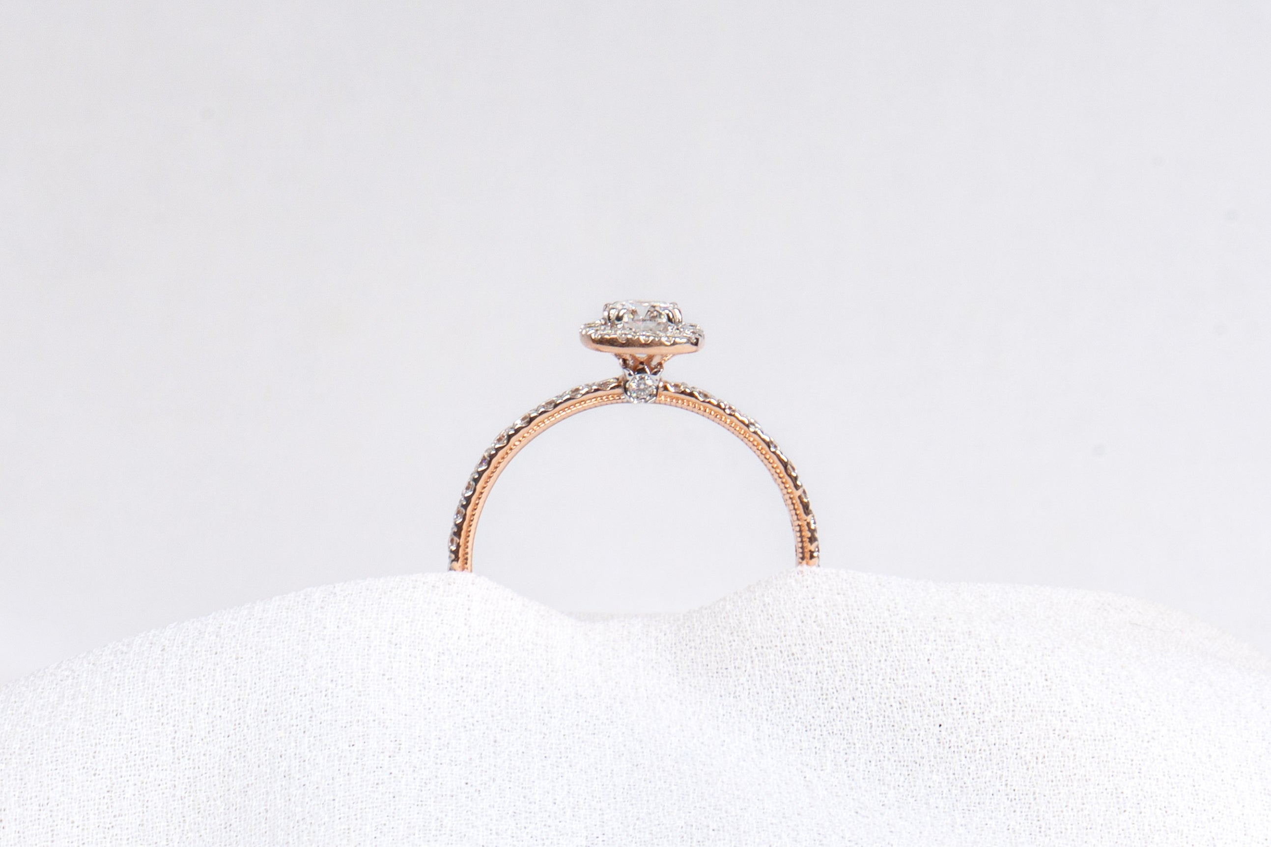 Classic Halo Diamond Ring