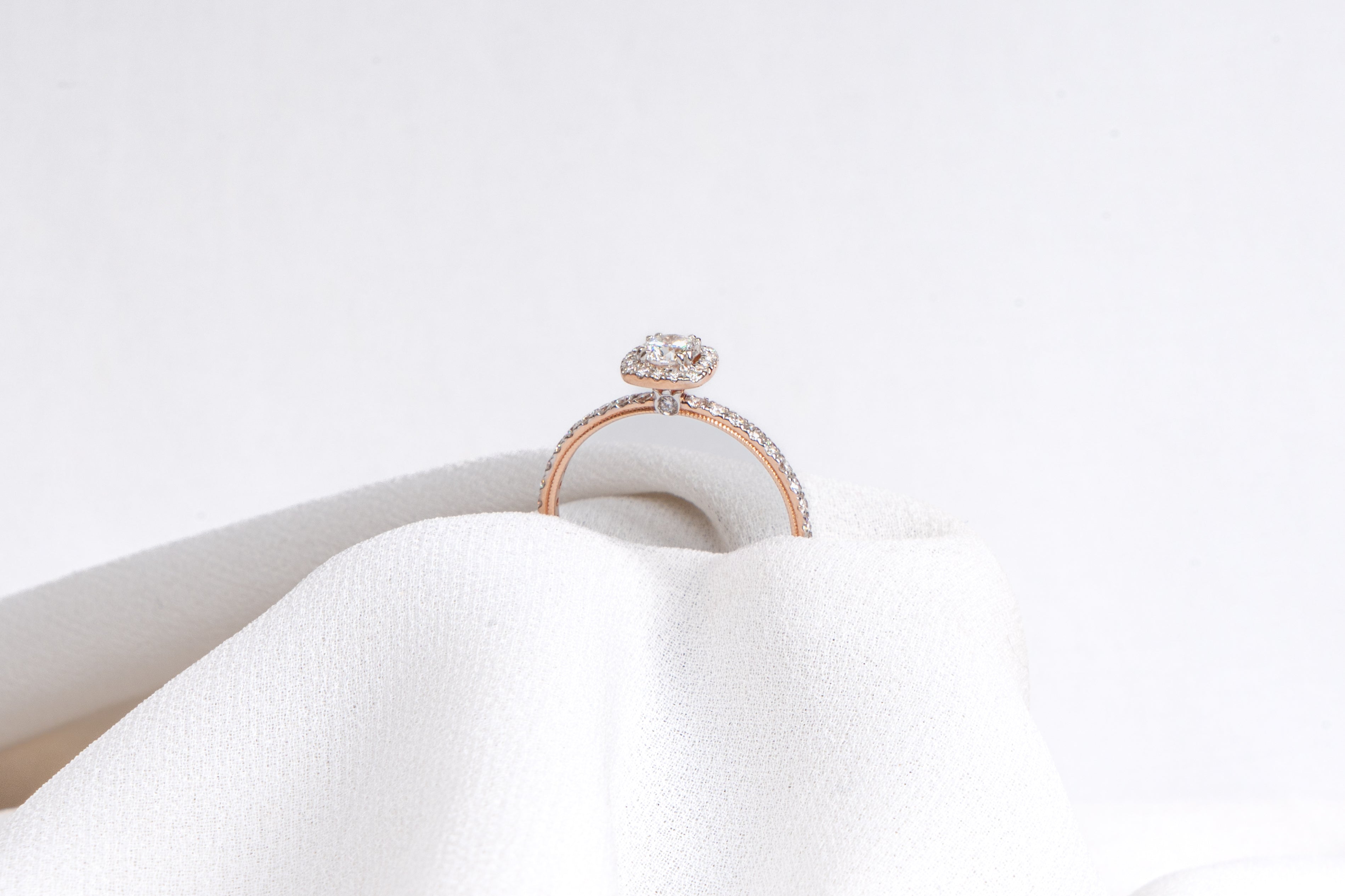 Classic Halo Diamond Ring