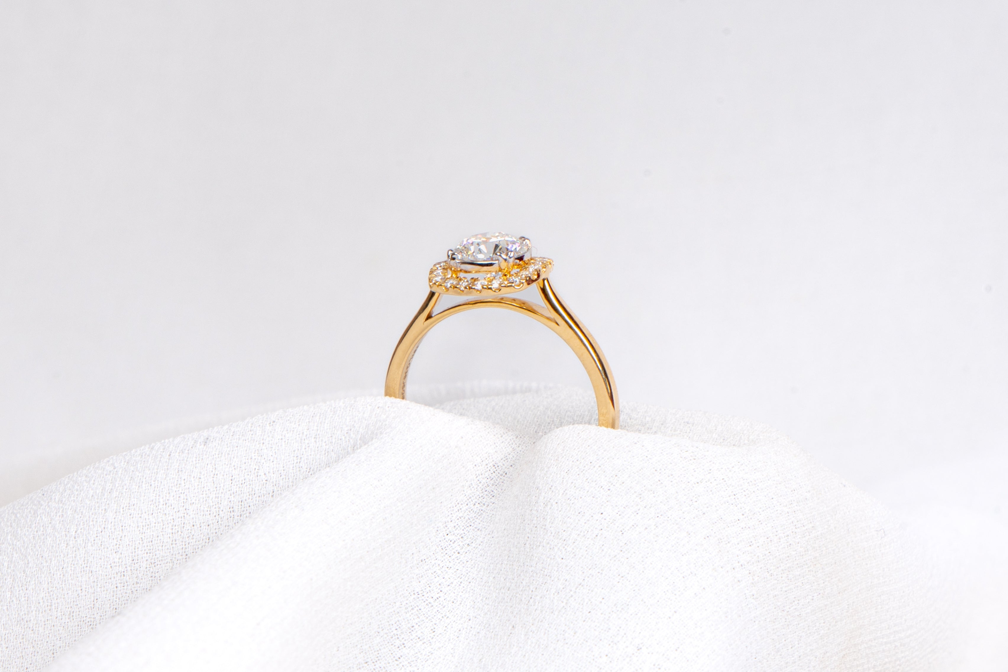 Golden Glow Diamond Ring