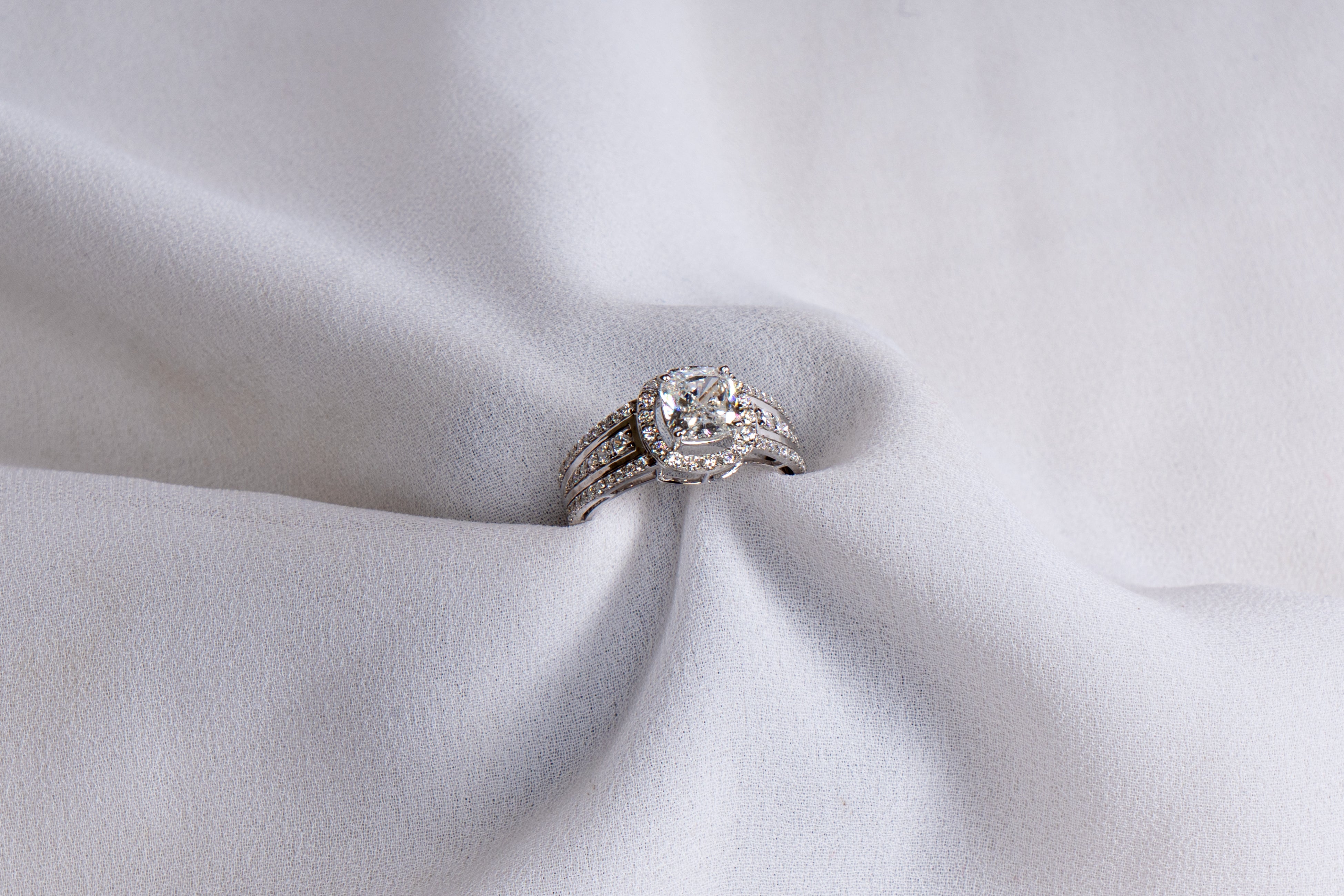 Diamond Halo Promise Ring