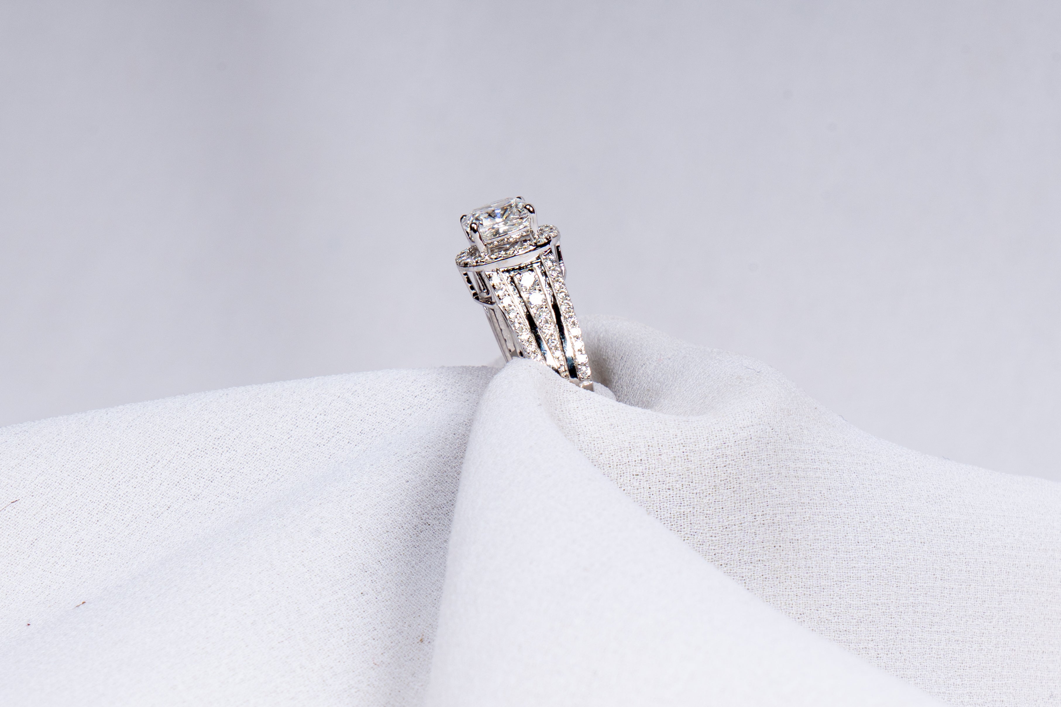 Diamond Halo Promise Ring