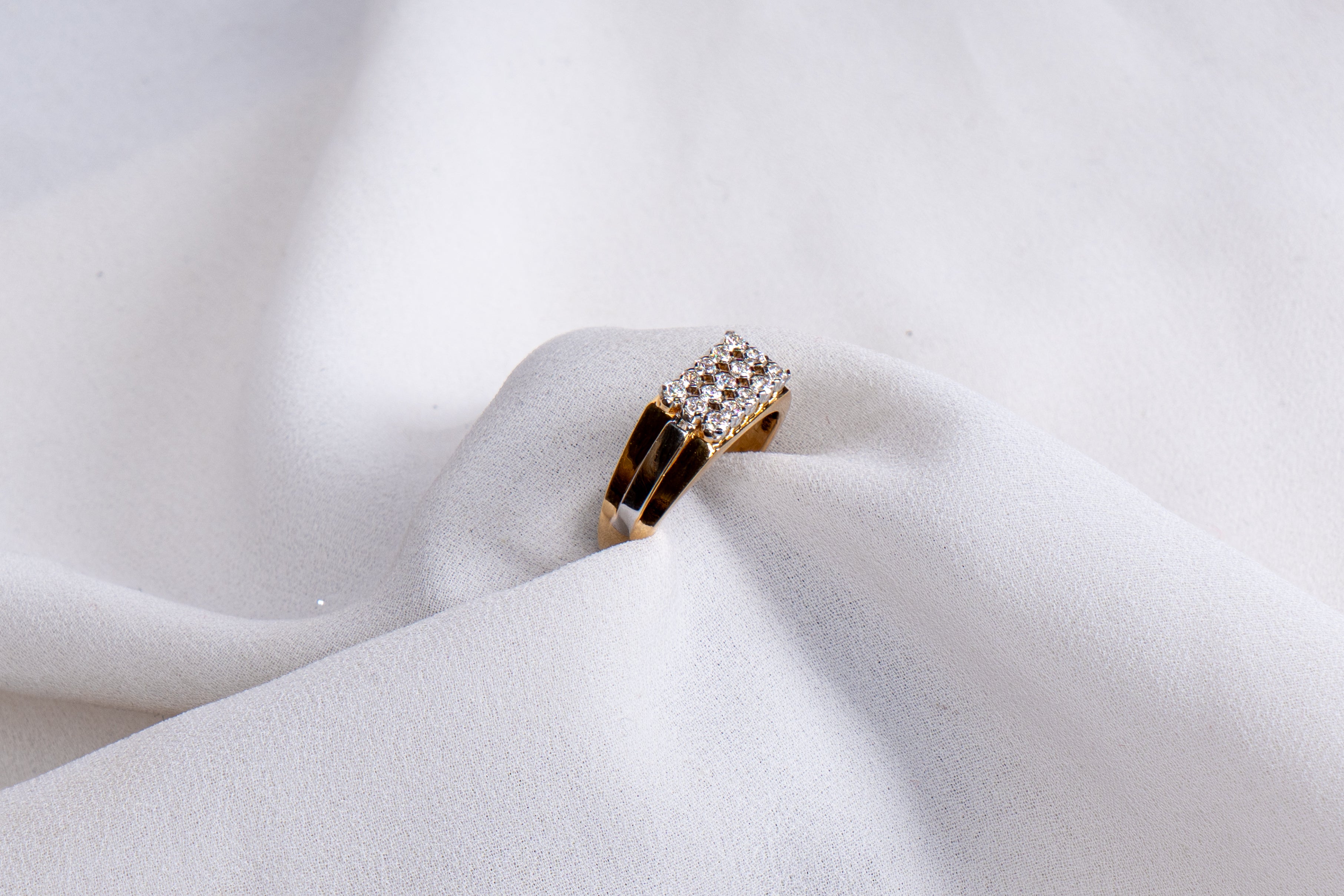Regal Crest Diamond Cluster Ring