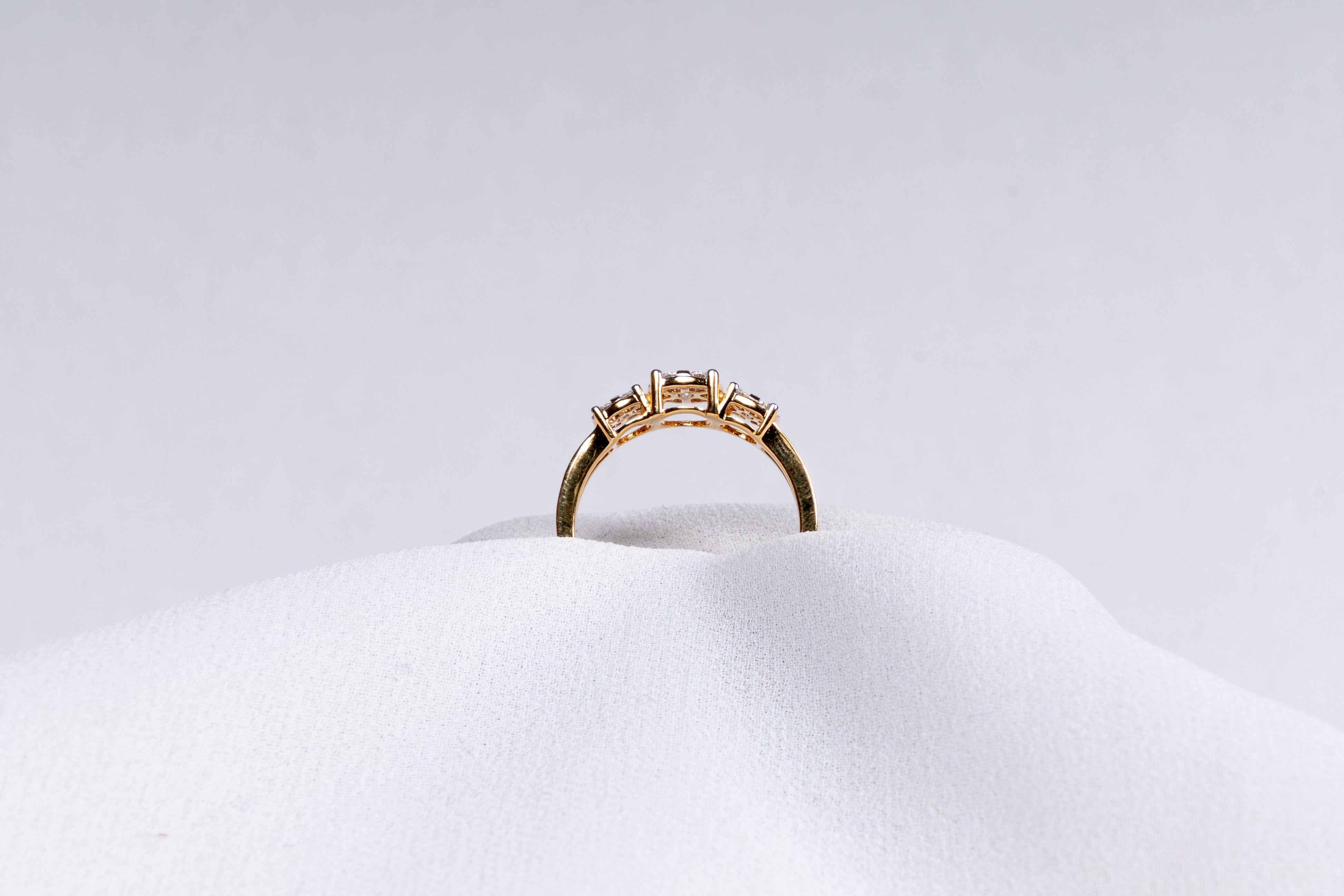 Emerald Trilogy Diamond Ring