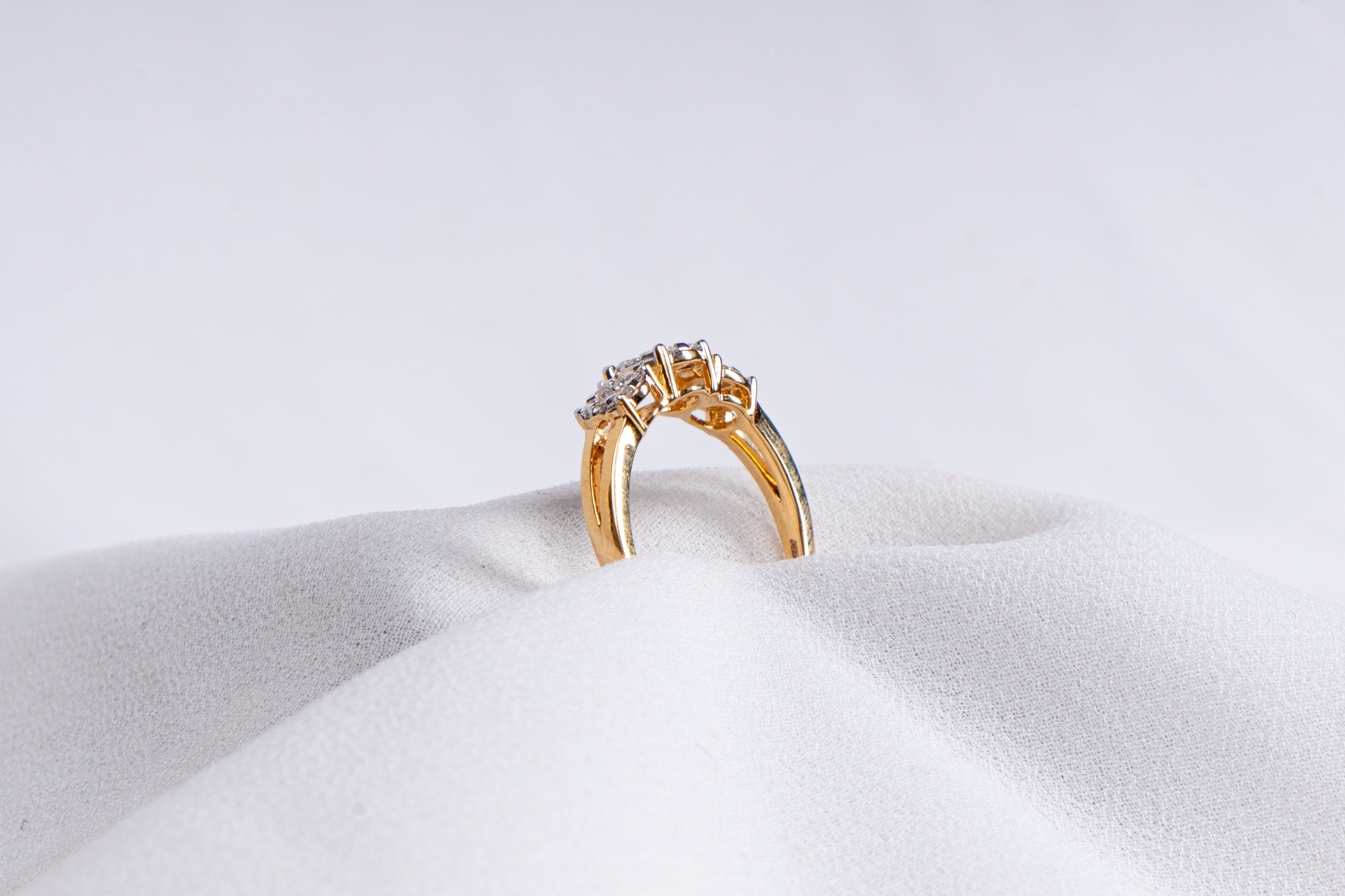 Emerald Trilogy Diamond Ring