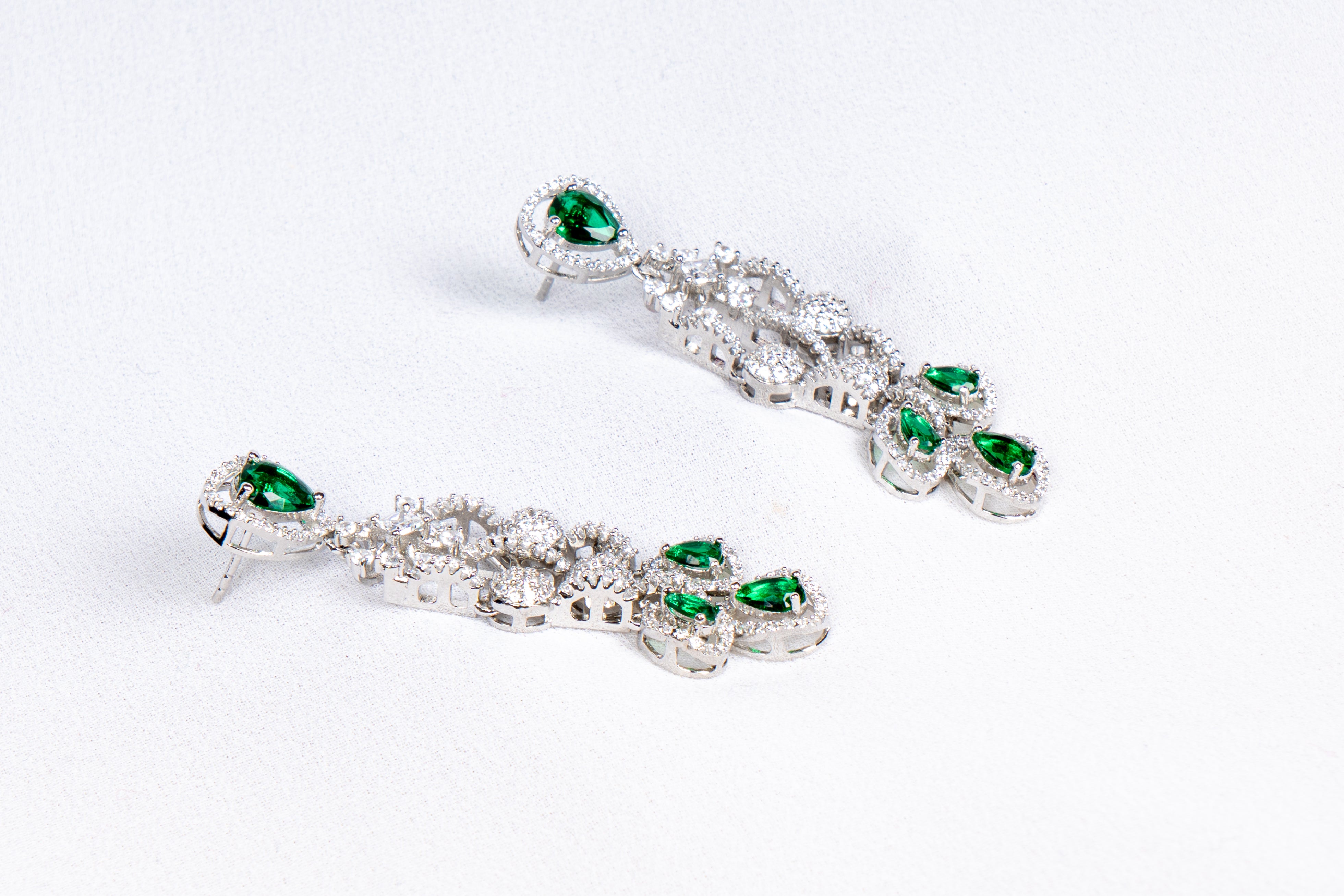 Emerald Cascade Necklace Set