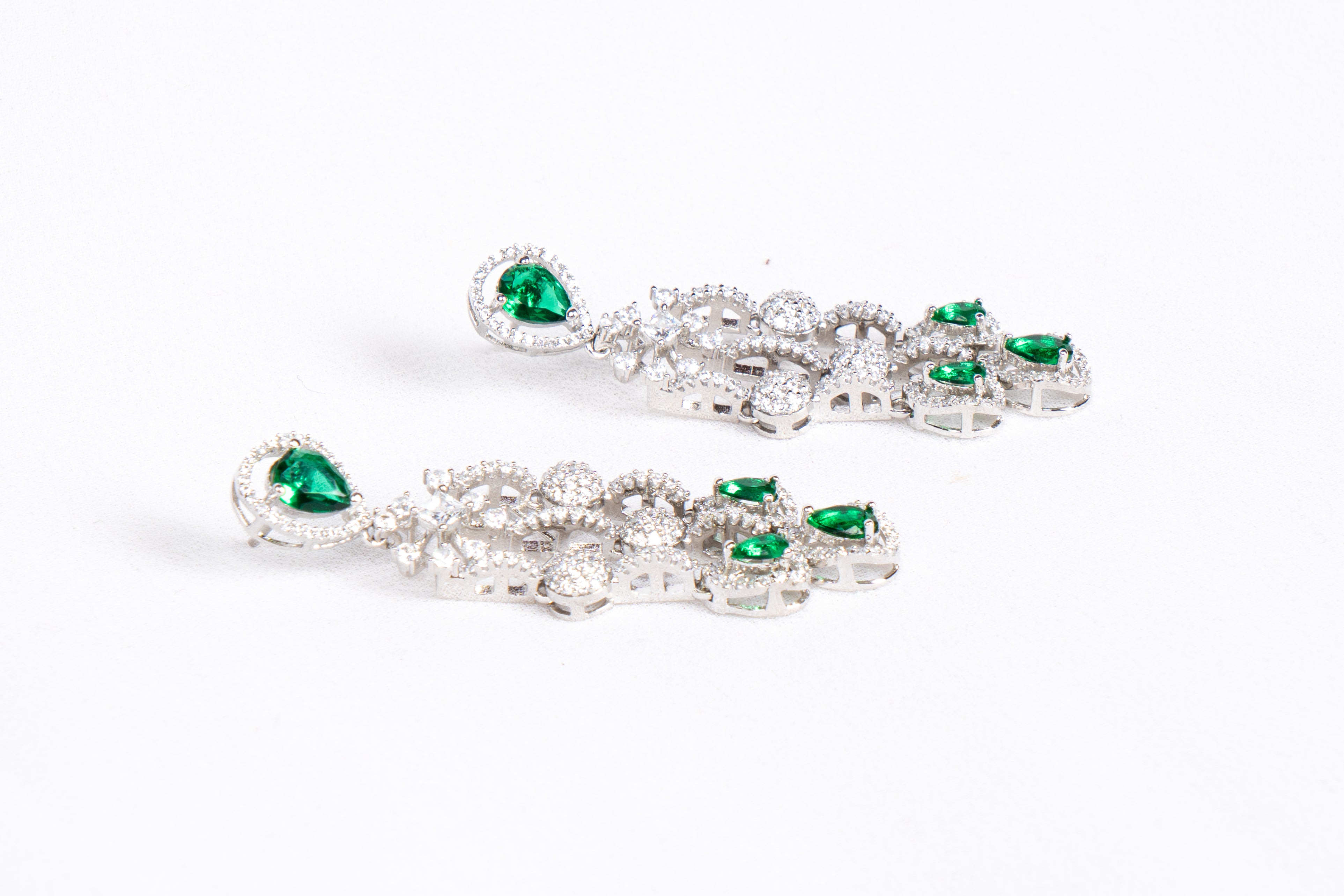 Emerald Cascade Necklace Set