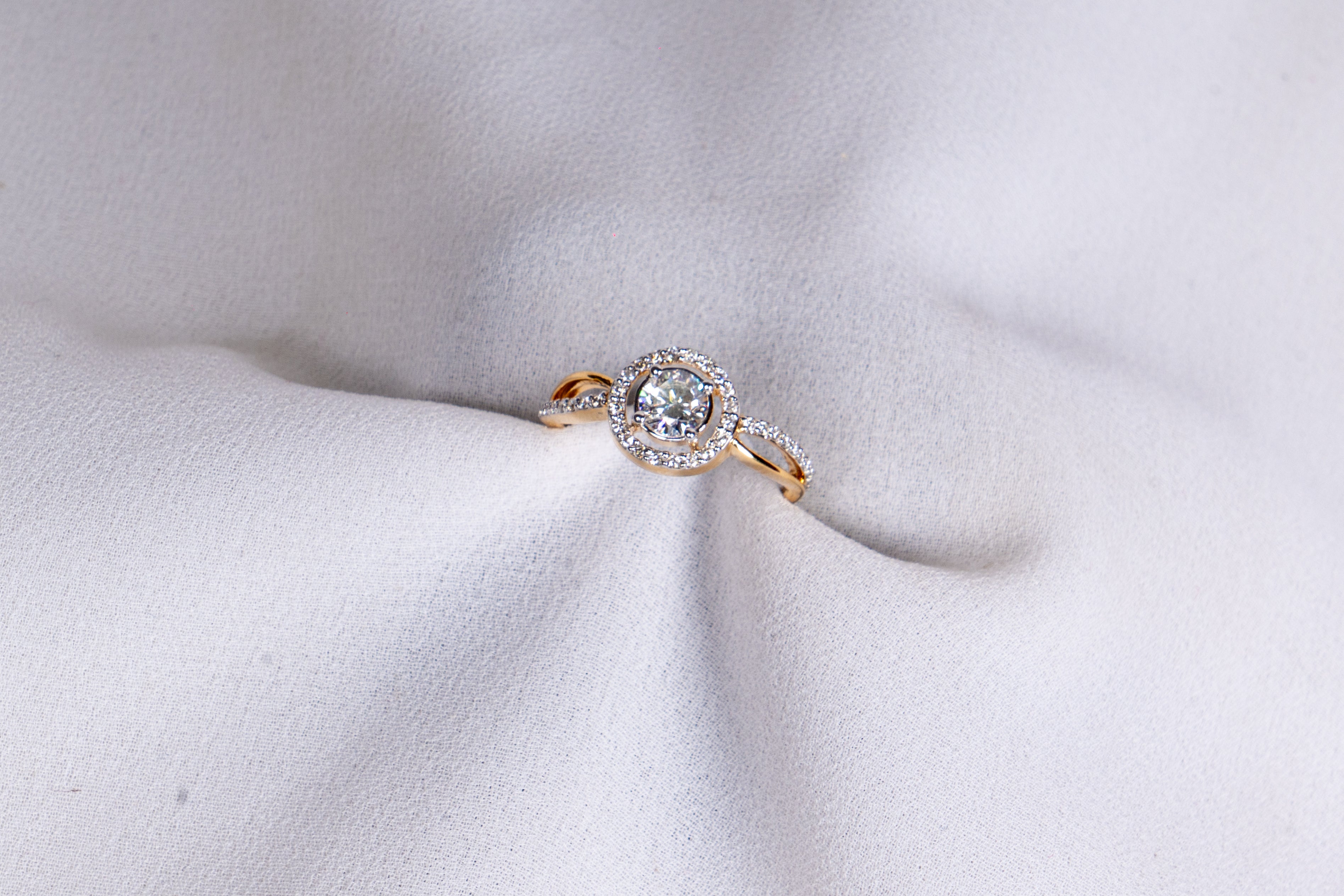 Elegant Halo Engagement Ring