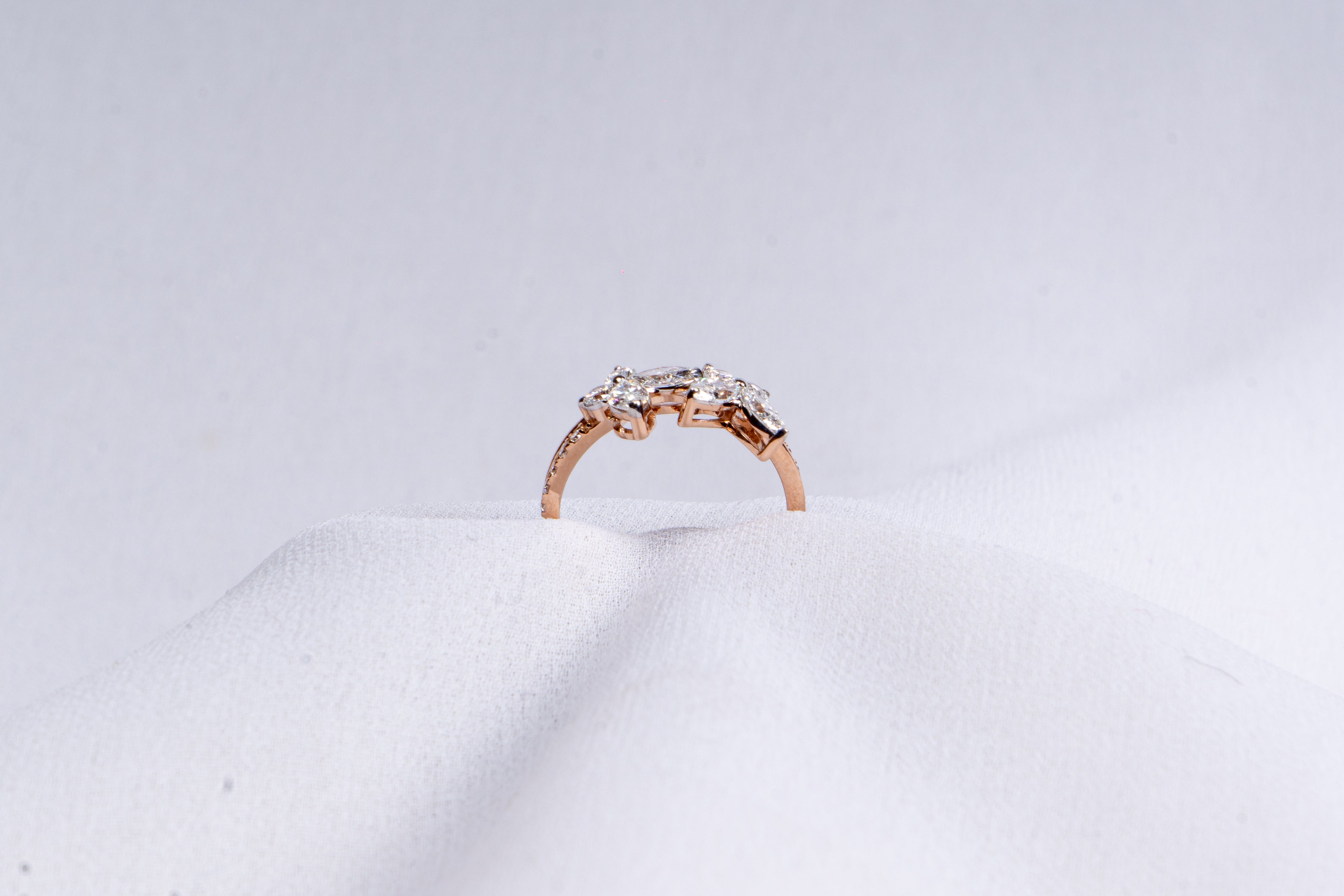Twin Blossom Grace Ring