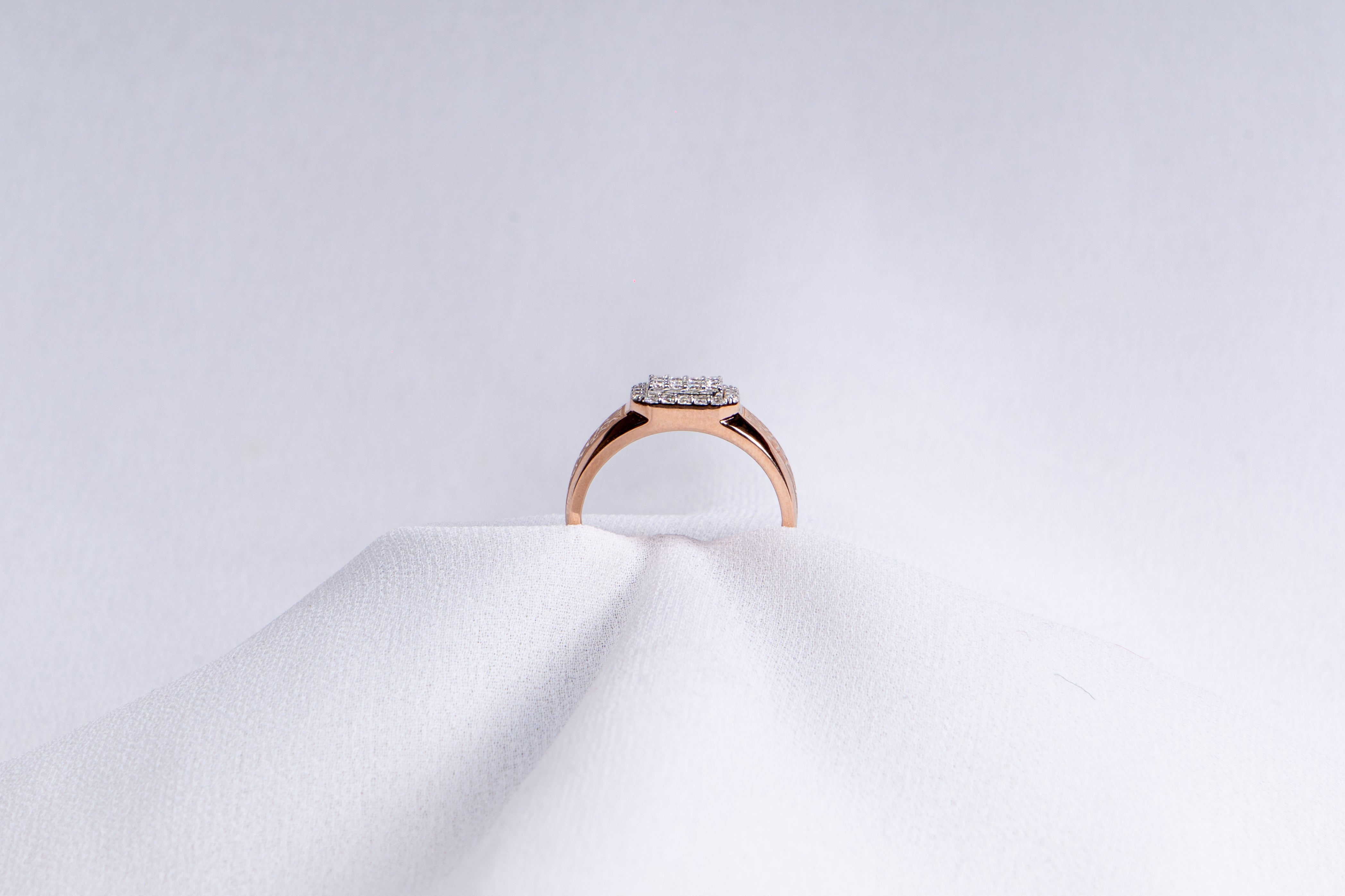 Imperial Crest Pave Signet Ring