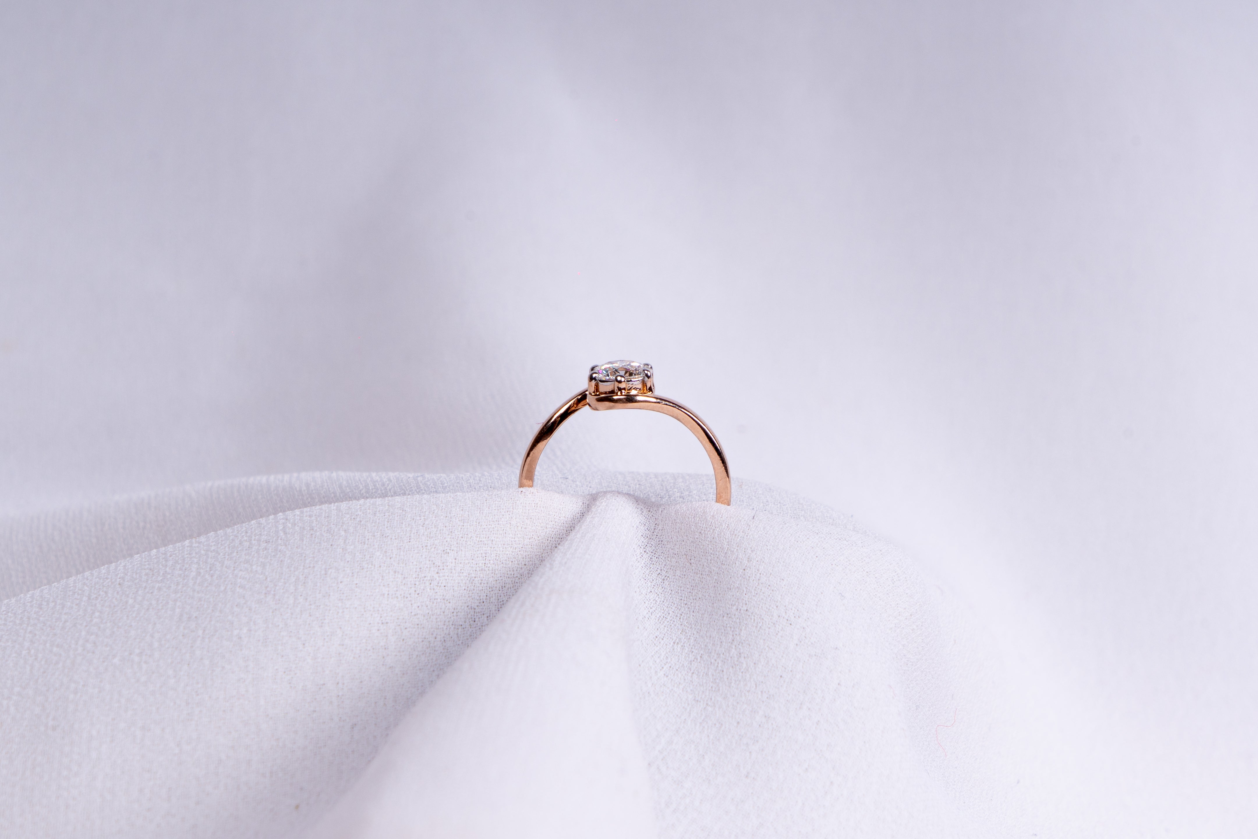 Celeste Twist Solitaire Ring
